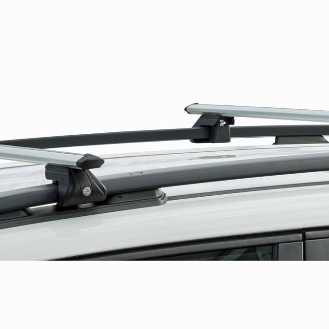 Skibox VDPJUXT600 + Alu Relingträger CRV120 kompatibel mit VW Golf III Kombi 93-99
