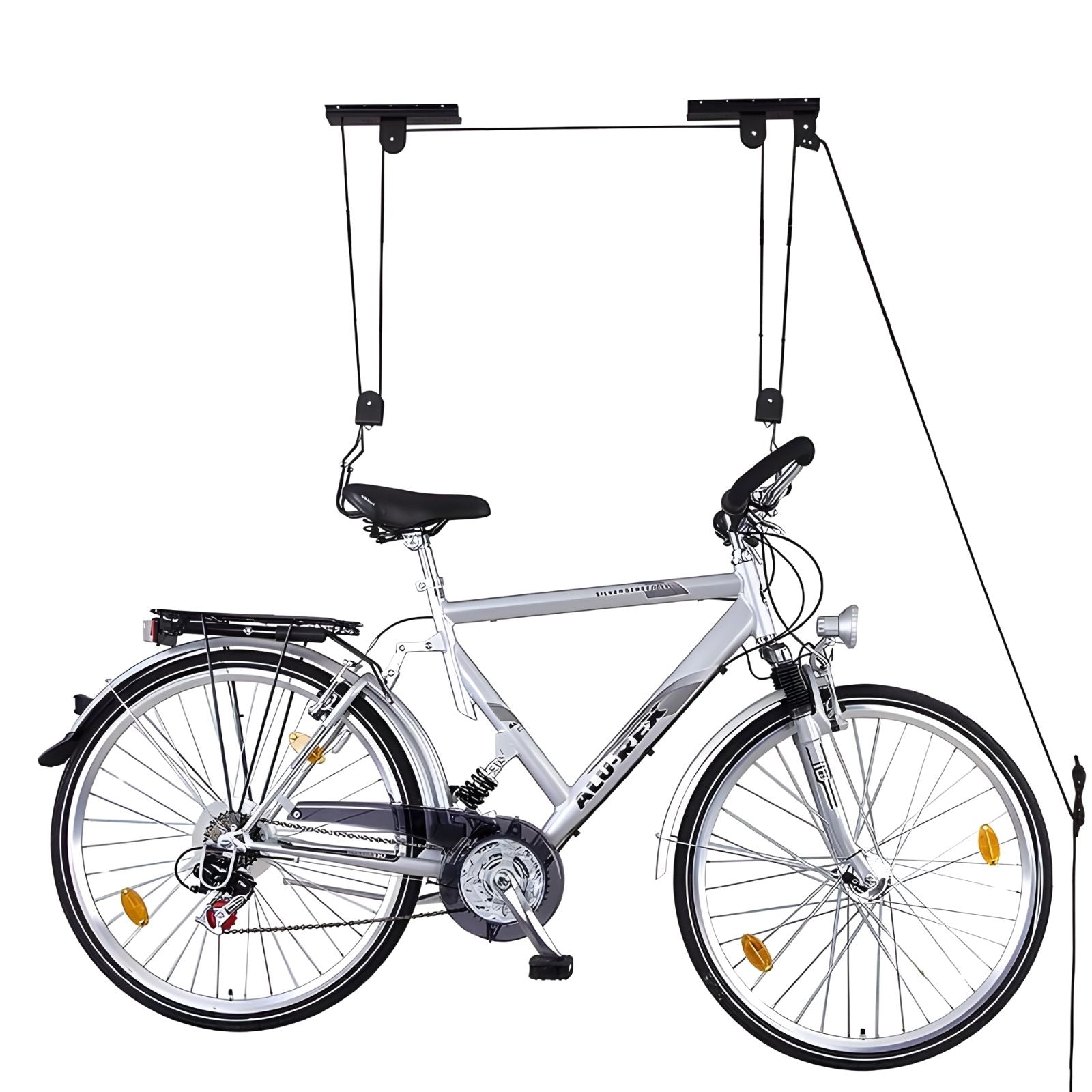 Fahrradlift XL E-Bike Lift Deckenlift Fahrradaufzug Fahrrad Deckenhalter bis 57kg