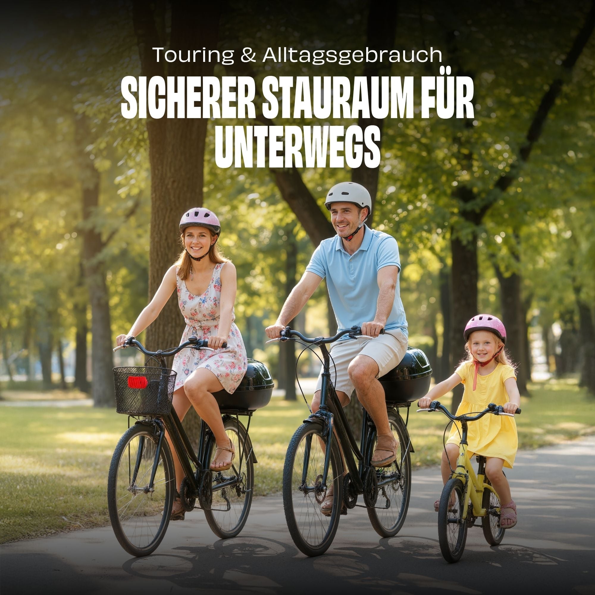 Fahrrad Fahrradbox Topcase Fahrradkoffer abschließbar Helmkoffer 17 Ltr Helmbox