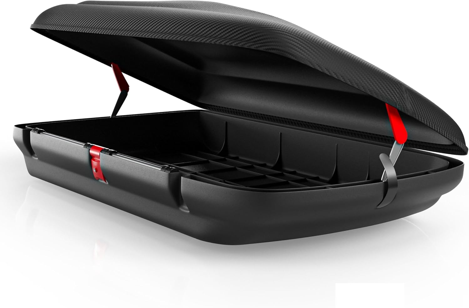 Dachbox VDPCA480 480Ltr carbonlook + Dachträger RAPID kompatibel mit für VW Touran I (1T) (5Türer) 03-14