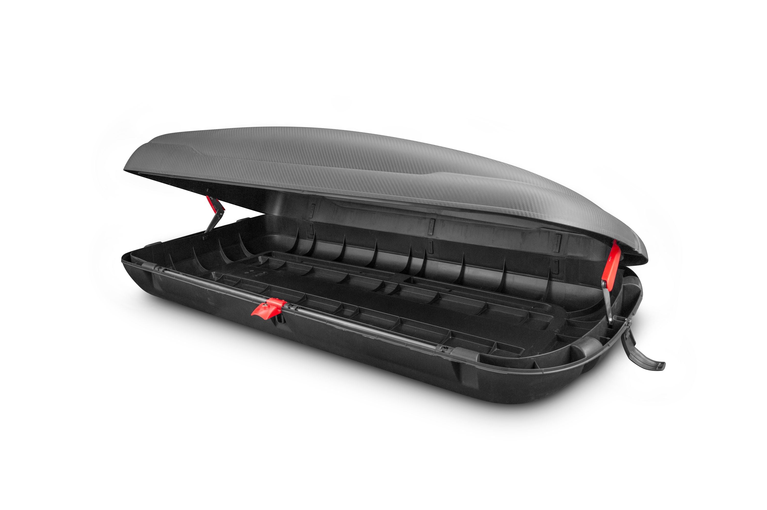 Dachbox VDP-BA400 + Relingträger CRV107A kompatibel mit Peugeot 5008 5 Türer ab 2017