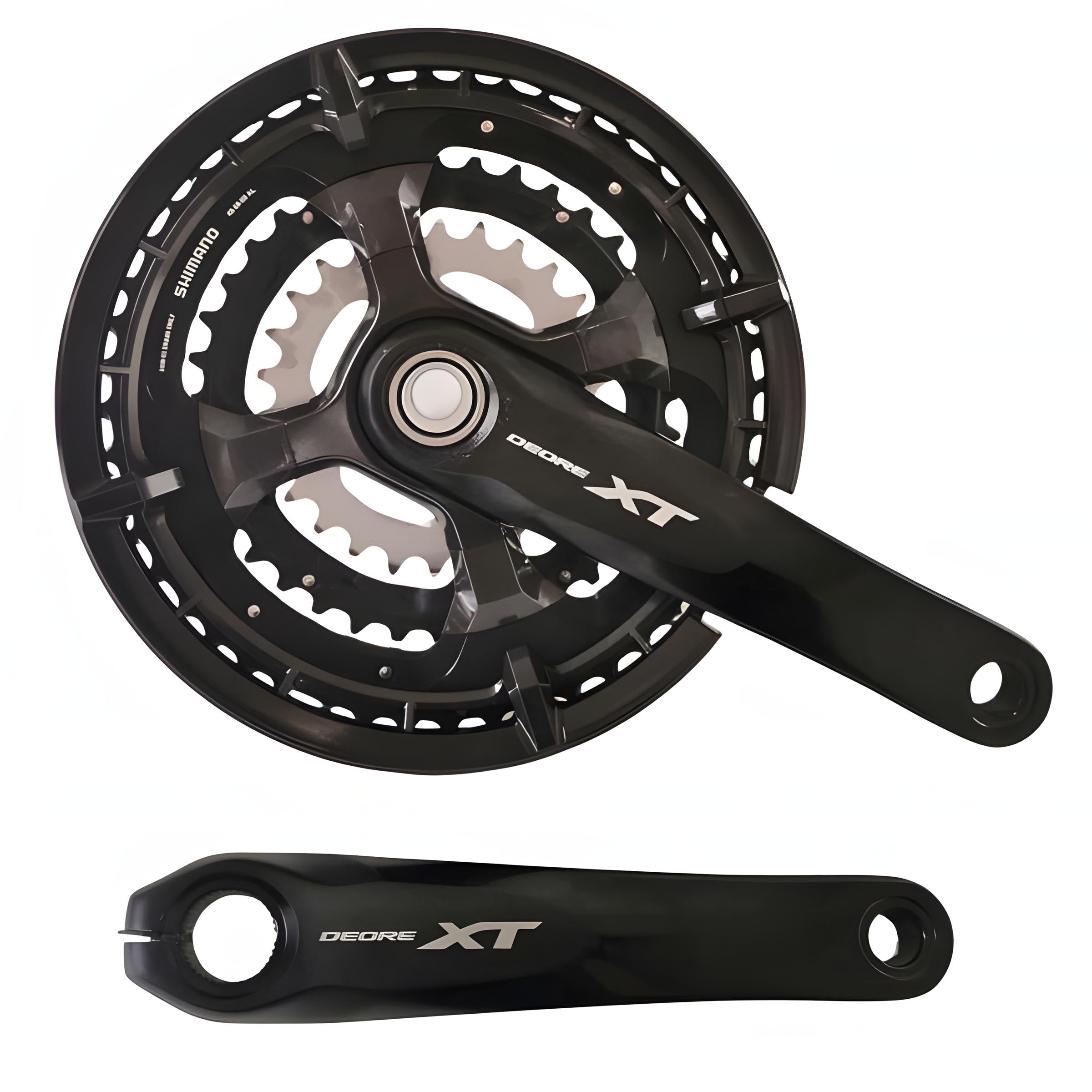 Shimano Deore XT Trekking FC-T8000 Kurbelgarnitur 10-fach 48-36-26 Z. Schwarz Kurbelarmlänge 170 mm MTB