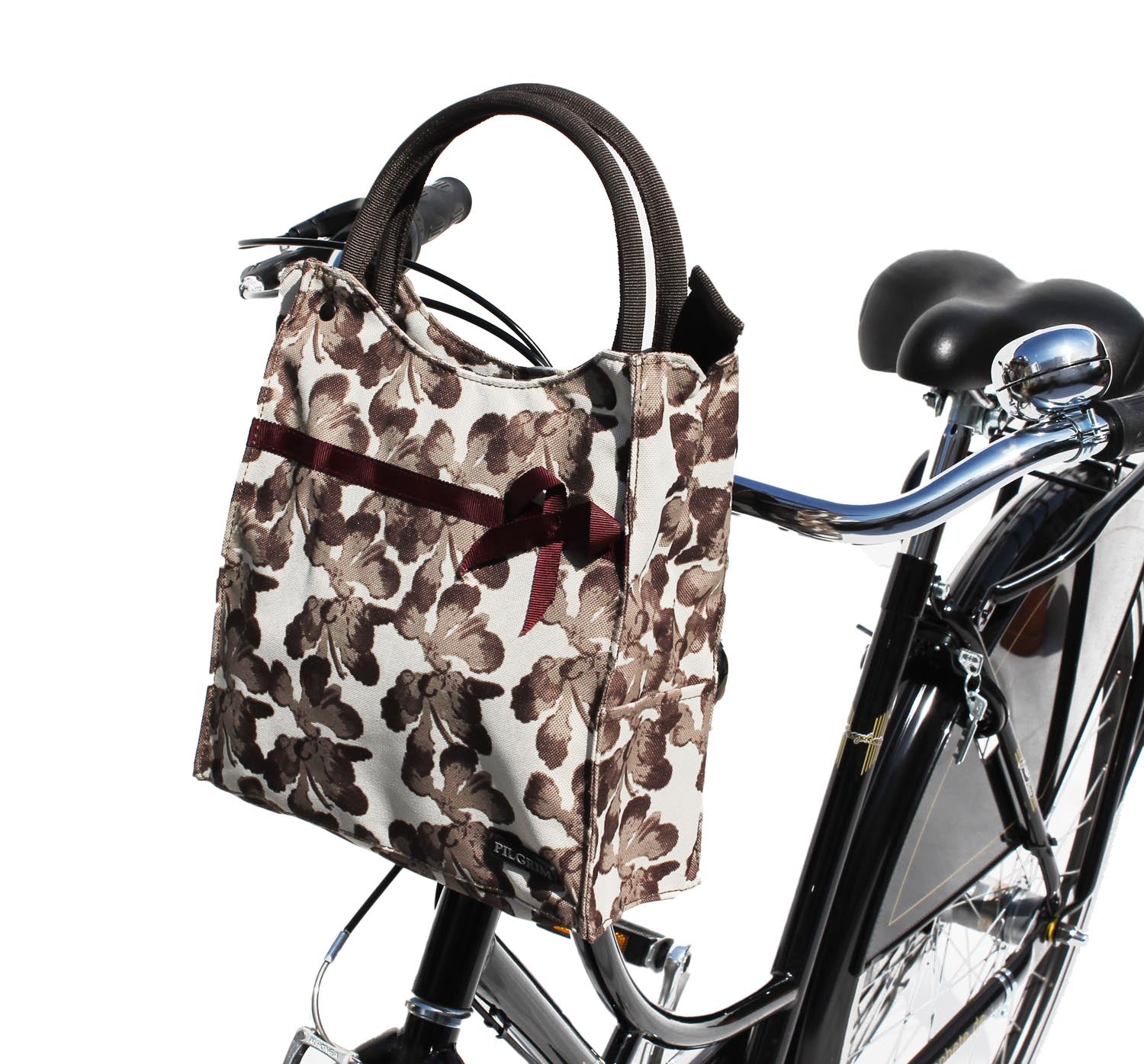 Pilgrim Lenkertasche beige mit Quick-Clip Halterung Fahrradtasche Tasche