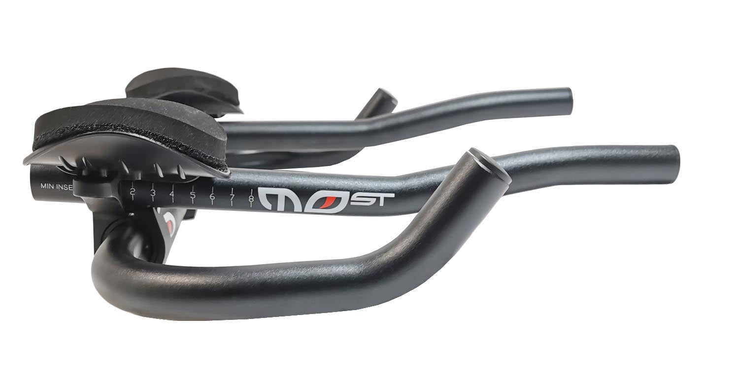 Fahrradlenker Most Crono Aero mit Lenkeraufsatz Triathlon Tri Bar Aufsatz Alu