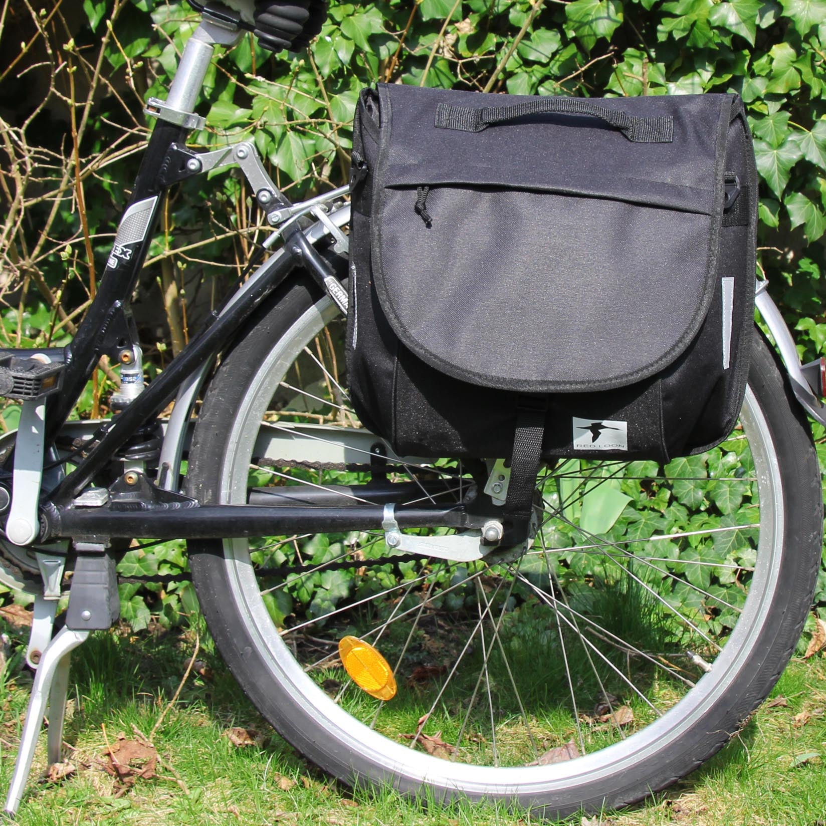 Red Loon Gepäckträgertasche Hecktasche Schultertasche Umhängetasche schwarz