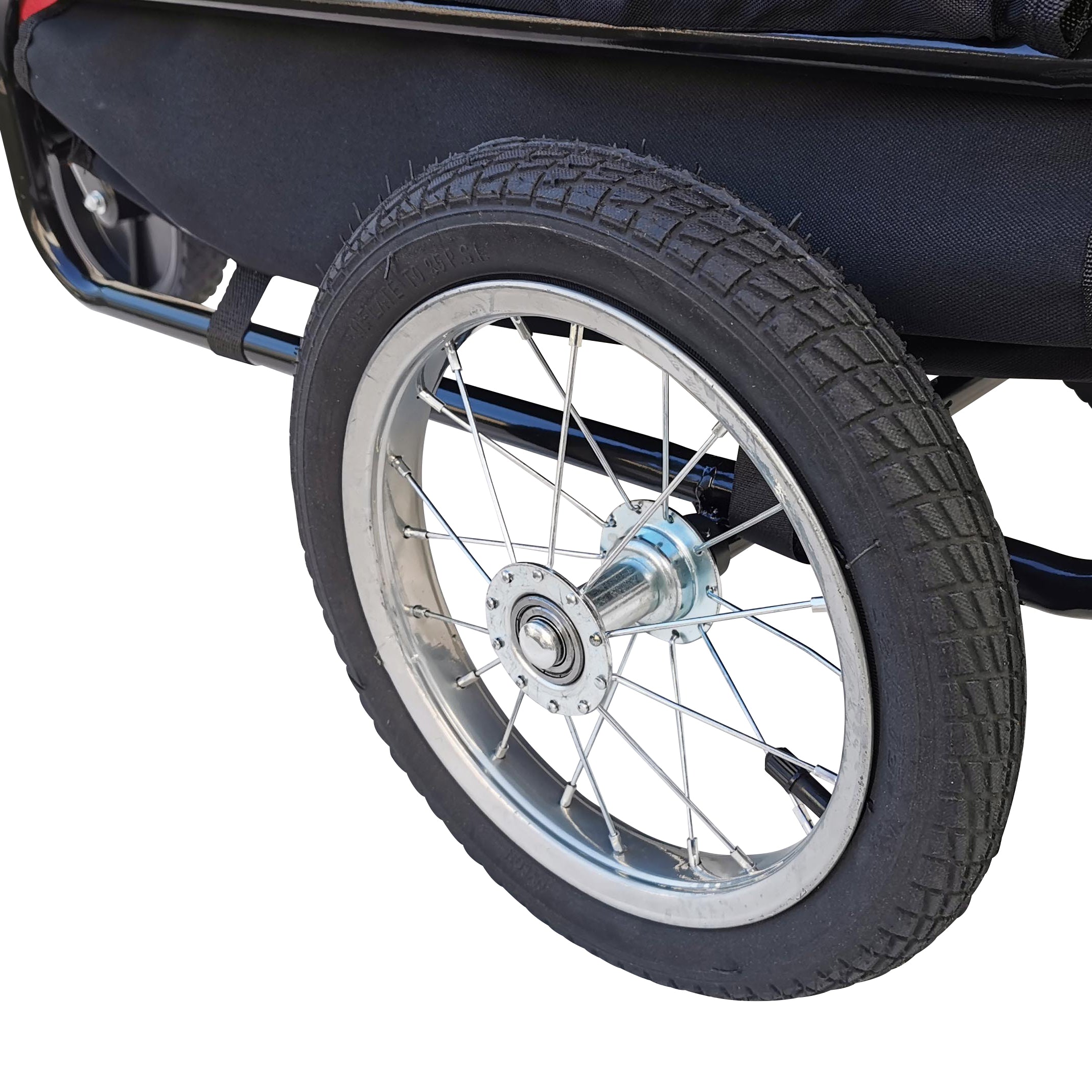 Hundeanhänger Red Loon für Mini Hunde Anhänger rot Jogger Transporter Fahrradanhänger