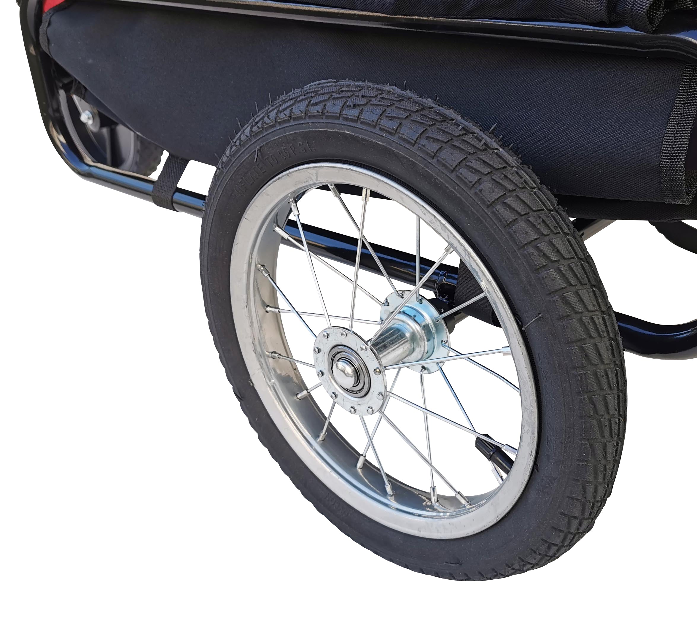 Hundeanhänger Red Loon für Mini Hunde Anhänger rot Jogger Transporter Fahrradanhänger