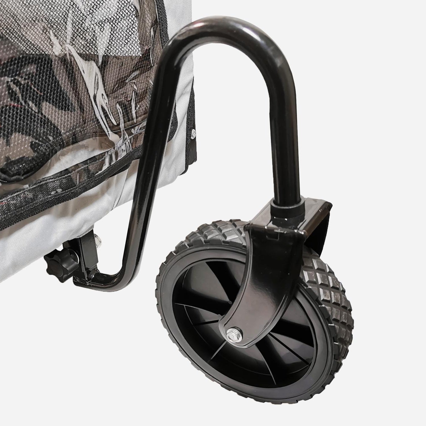 Fahrradanhänger 2 in 1 Anhänger Jogger Hundeanhänger Hunde Transport Red Loon