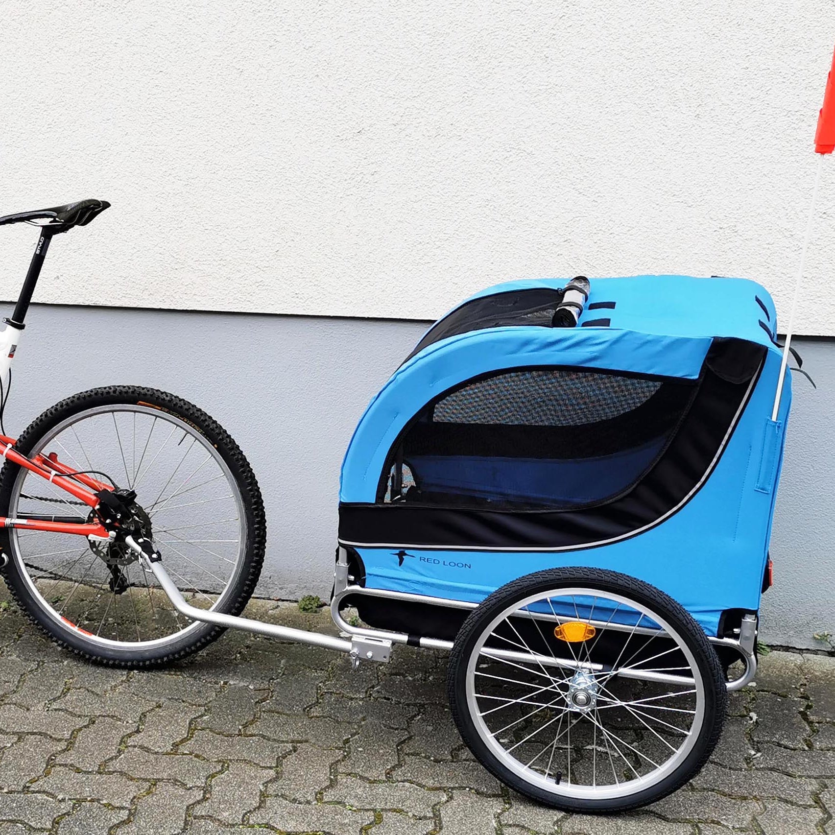 Hundeanhänger Red Loon Hunde Anhänger Transporter Fahrradanhänger bis 40kg