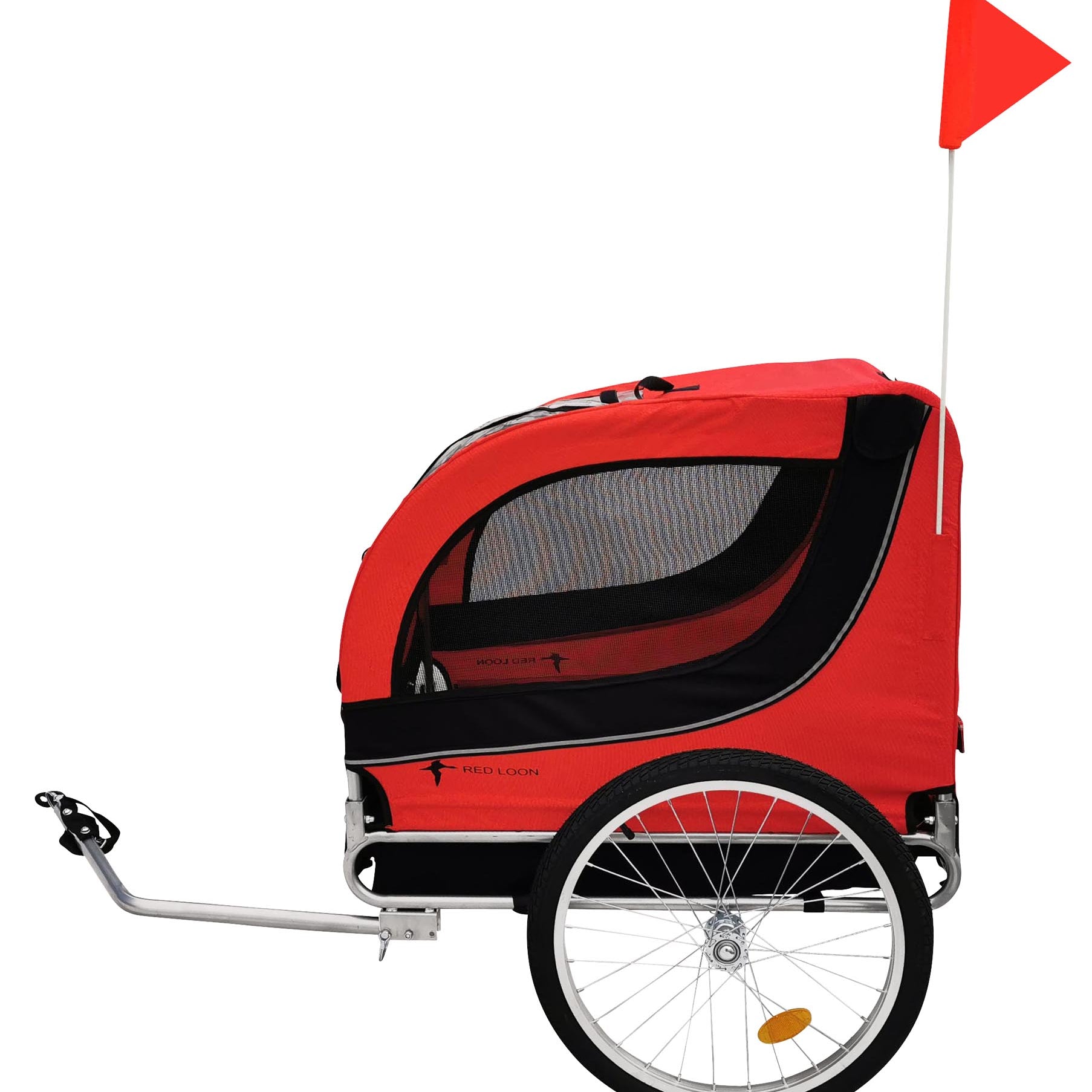 Hundeanhänger Red Loon Hunde Anhänger Transporter Fahrradanhänger bis 40kg