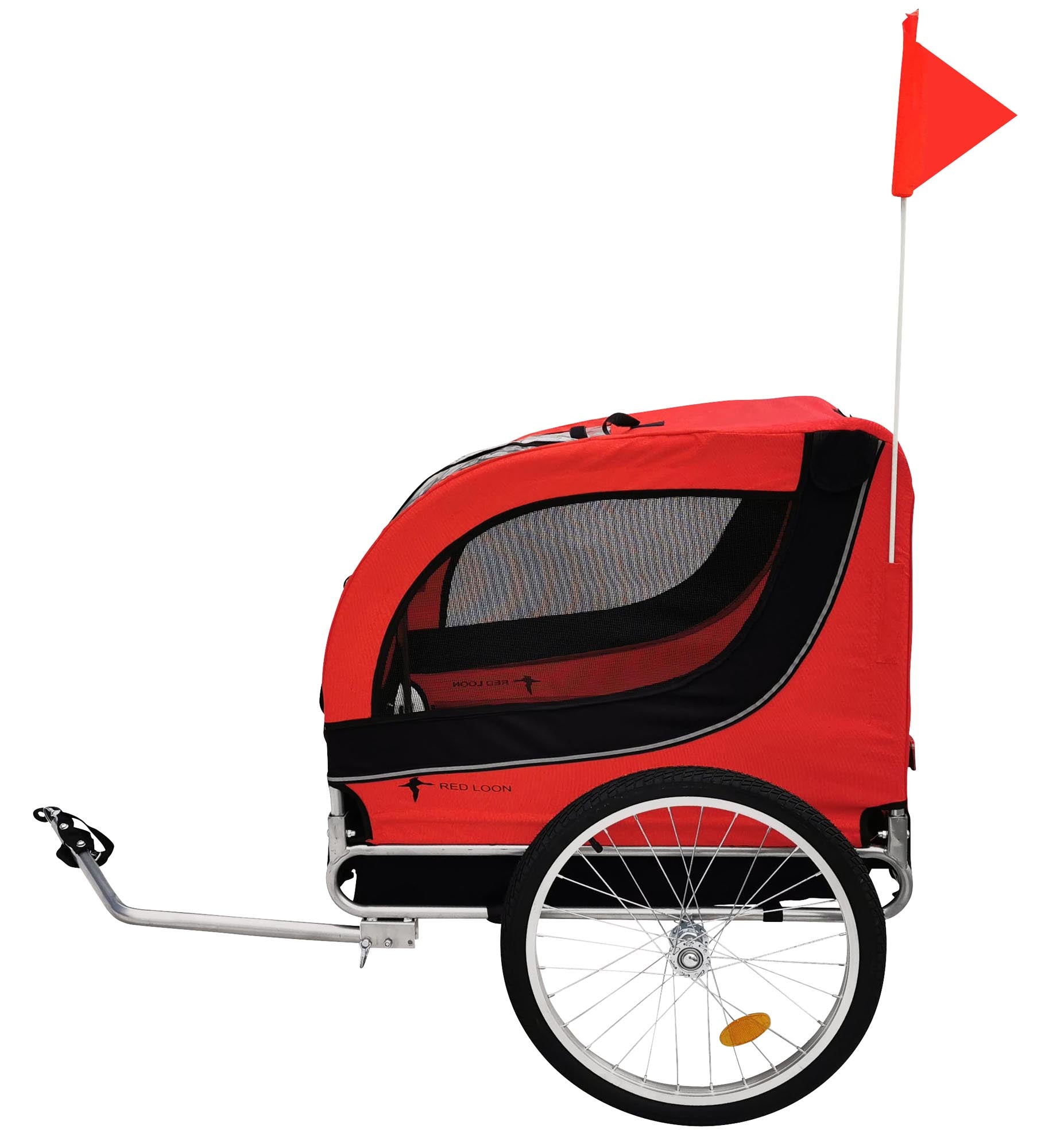 Hundeanhänger Red Loon Hunde Anhänger Transporter Fahrradanhänger bis 40kg