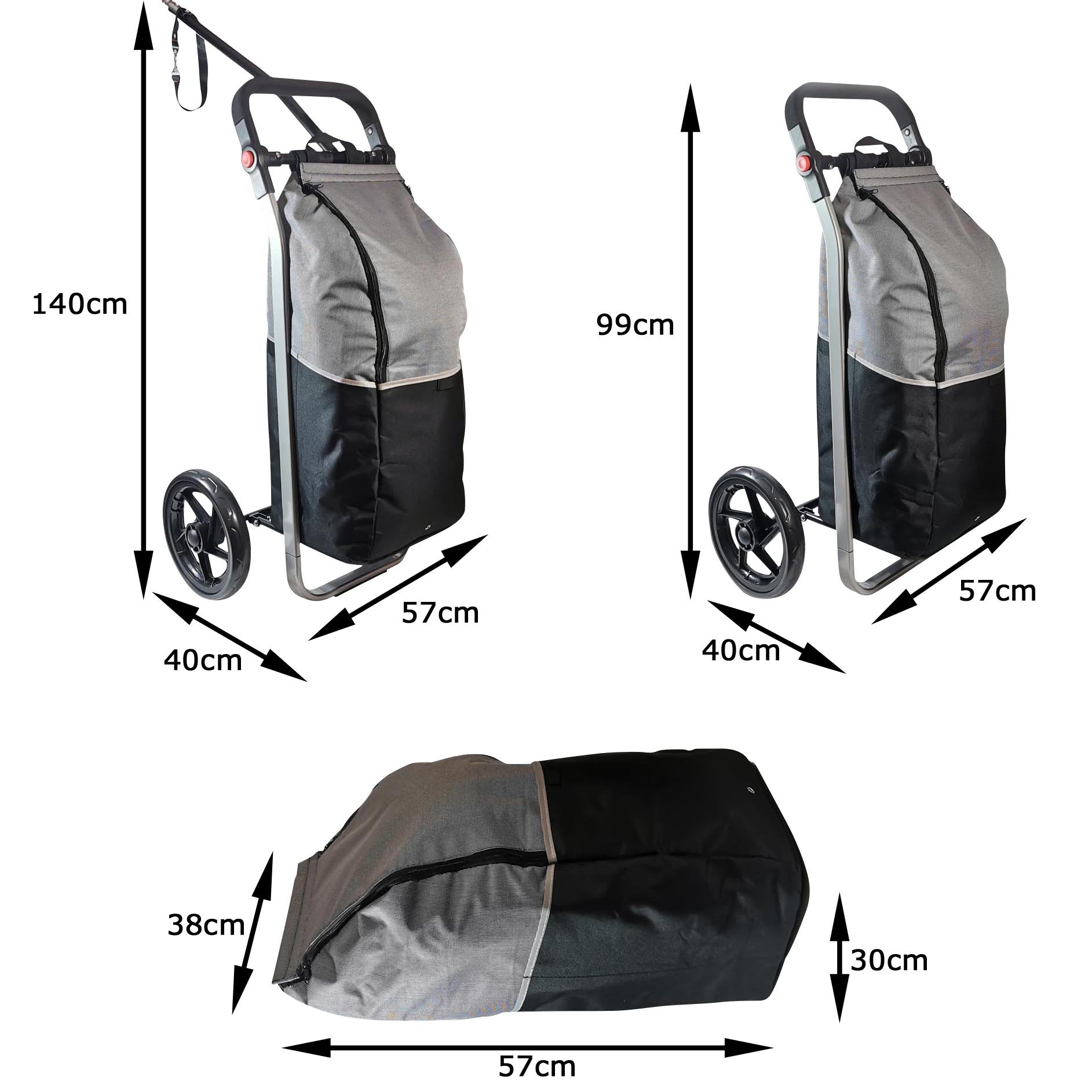 Fahrradanhänger Red Loon Lastenanhänger Trolley EinkaufstascheTragkraft 25kg