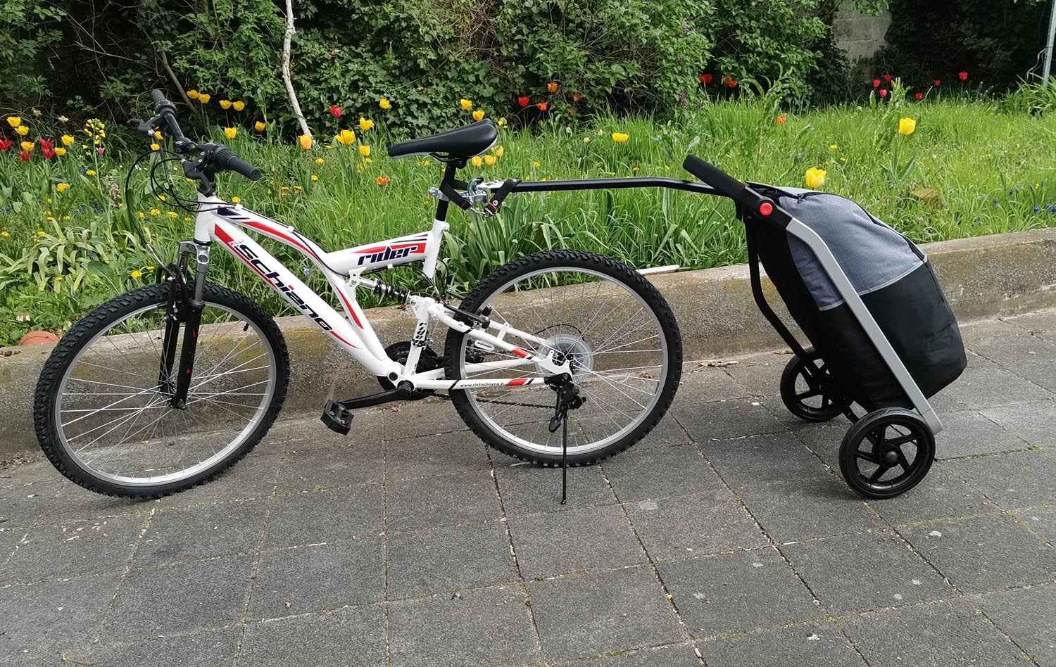 Fahrradanhänger Red Loon Lastenanhänger Trolley EinkaufstascheTragkraft 25kg