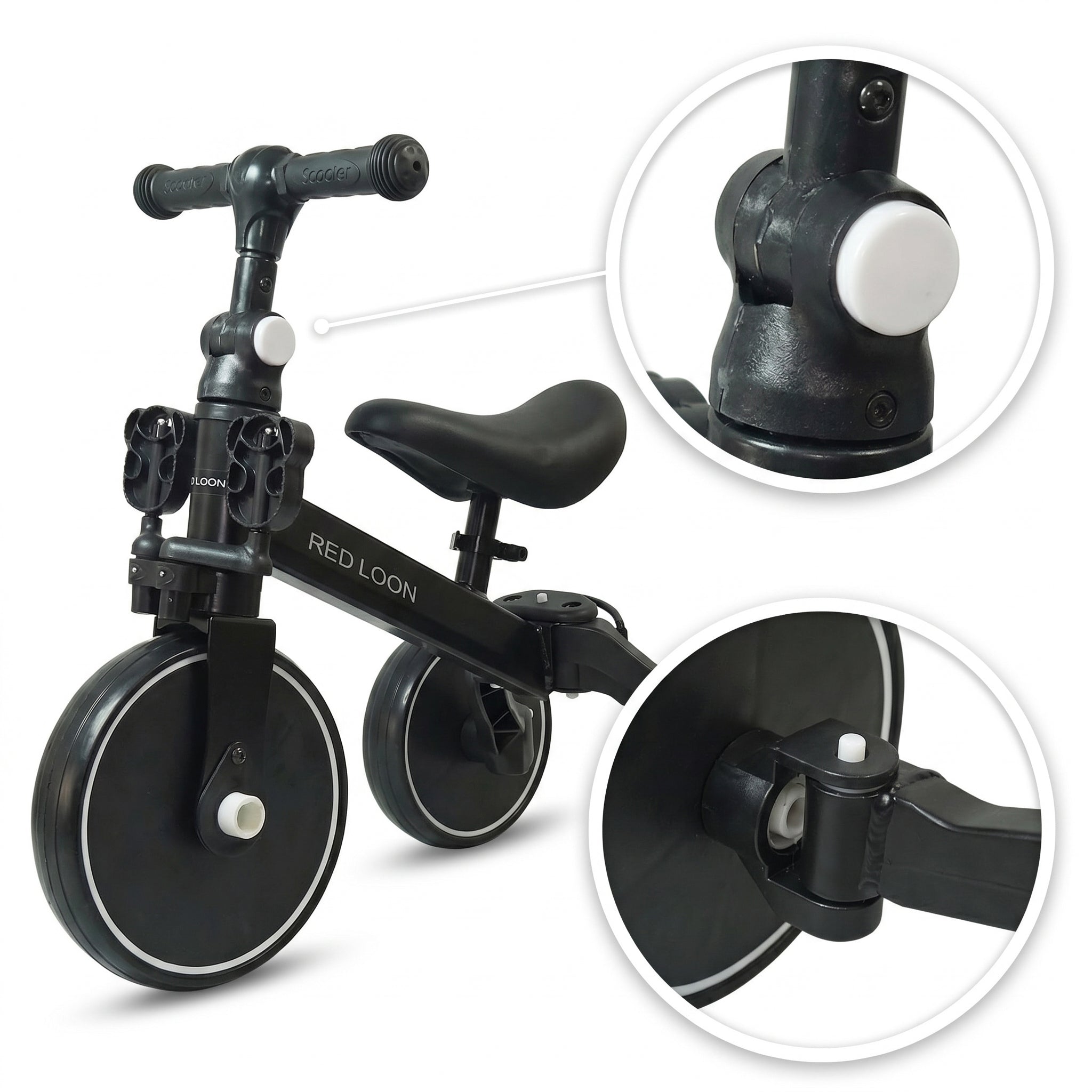 Red Loon 5in1 Kinder Lauflernrad Laufrad Dreirad Lauffahrrad Lauflernhilfe