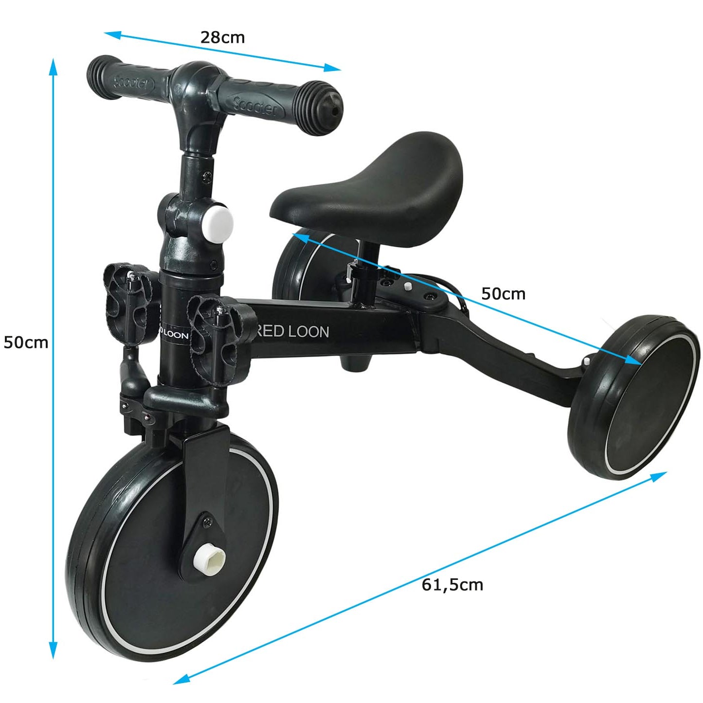 Red Loon 5in1 Kinder Lauflernrad Laufrad Dreirad Lauffahrrad Lauflernhilfe