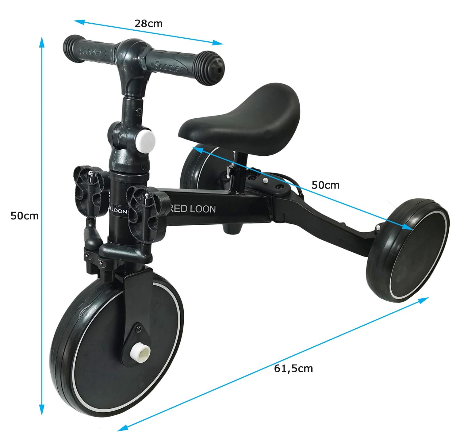Red Loon 5in1 Kinder Lauflernrad Laufrad Dreirad Lauffahrrad Lauflernhilfe