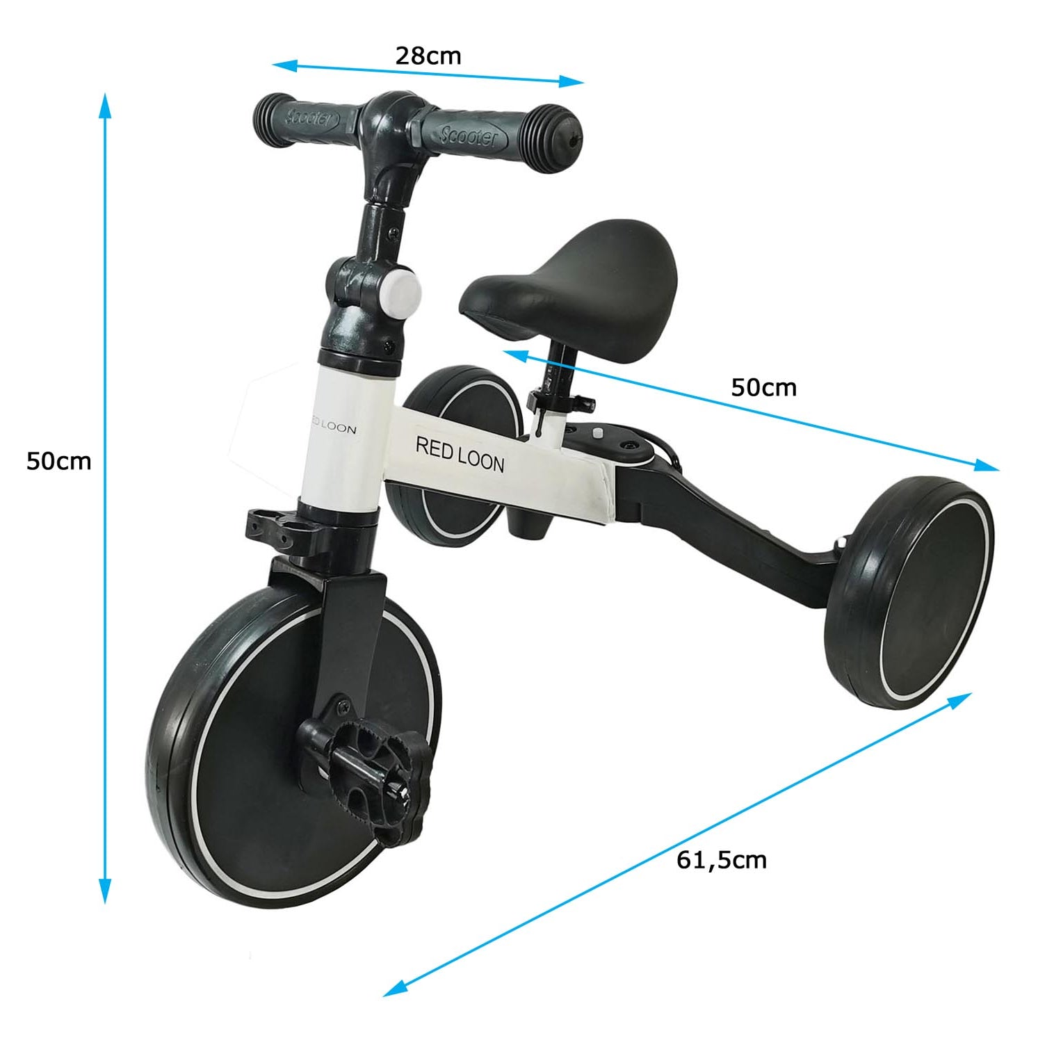 Red Loon 5in1 Kinder Lauflernrad Laufrad Dreirad Lauffahrrad Lauflernhilfe