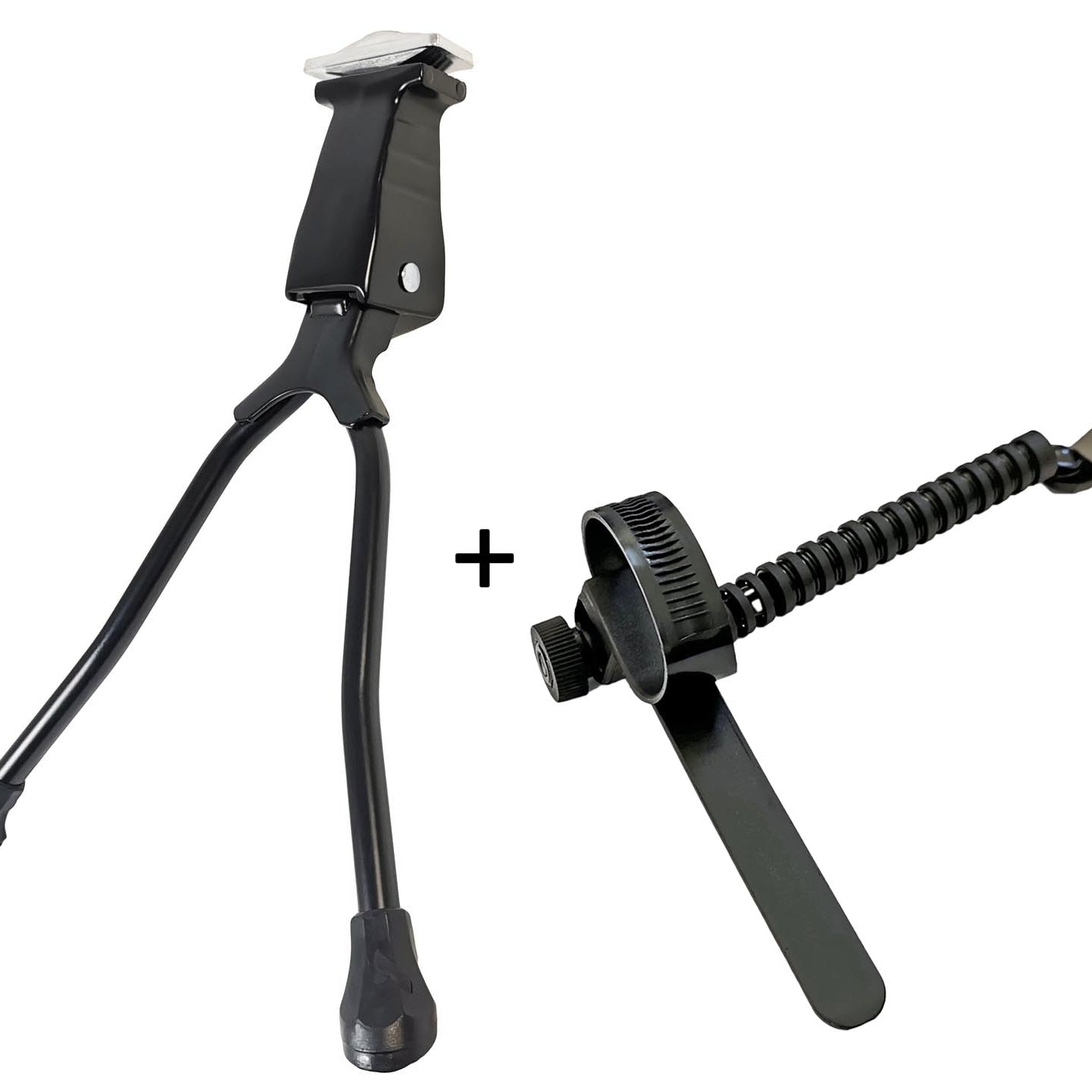 Zweibeinständer 26 / 28 Zoll Fahrradständer Doppelständer + Lenkungsdämpfer 28-63mm