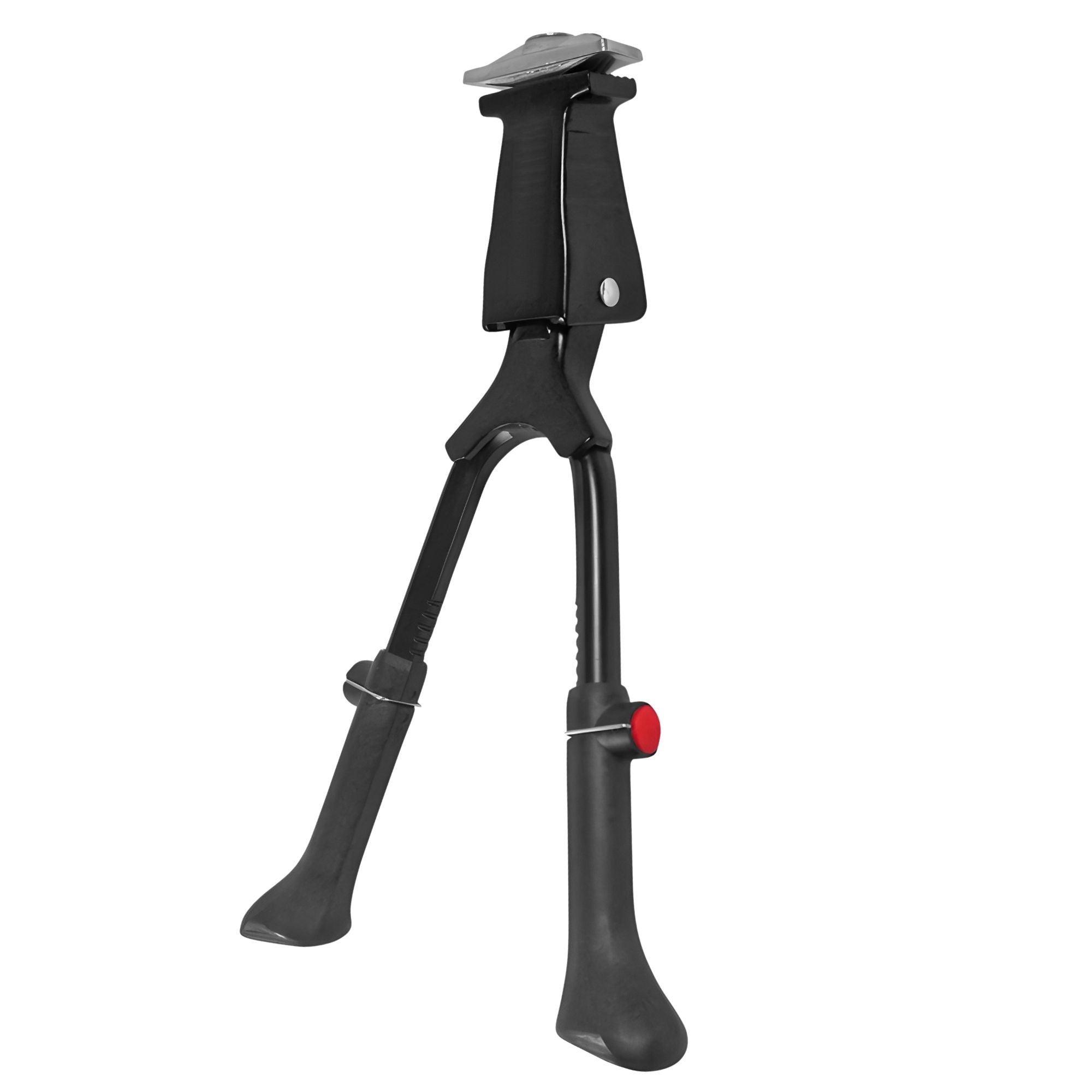 Fahrradständer Zweibeinständer - höhenverstellbar 26 27 28 Zoll - Doppelständer Fahrrad Ständer Aluminium - universell MTB Citybike eBike Hollandrad Trekkingbike - Montage Mitte