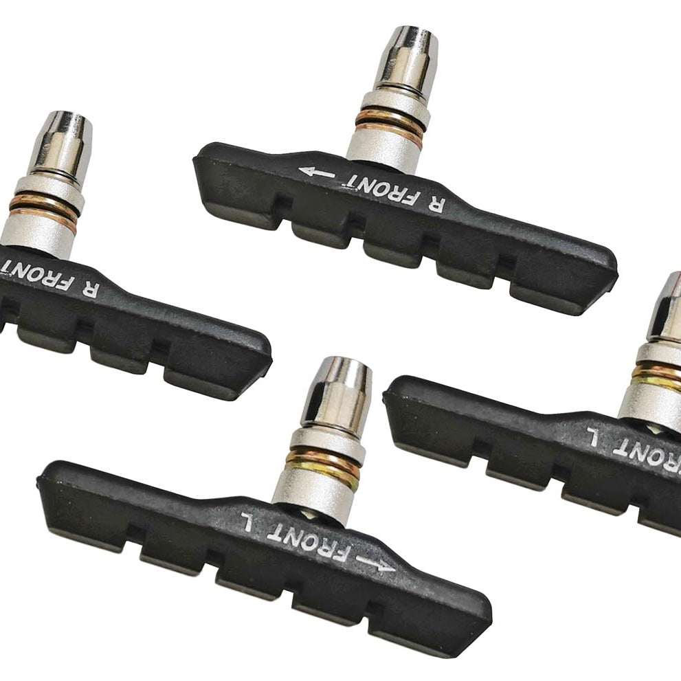 Red Loon Bremsschuhe V-Brake Fahrrad Bremsbeläge asymmetrisch 70mm Bremsgummi