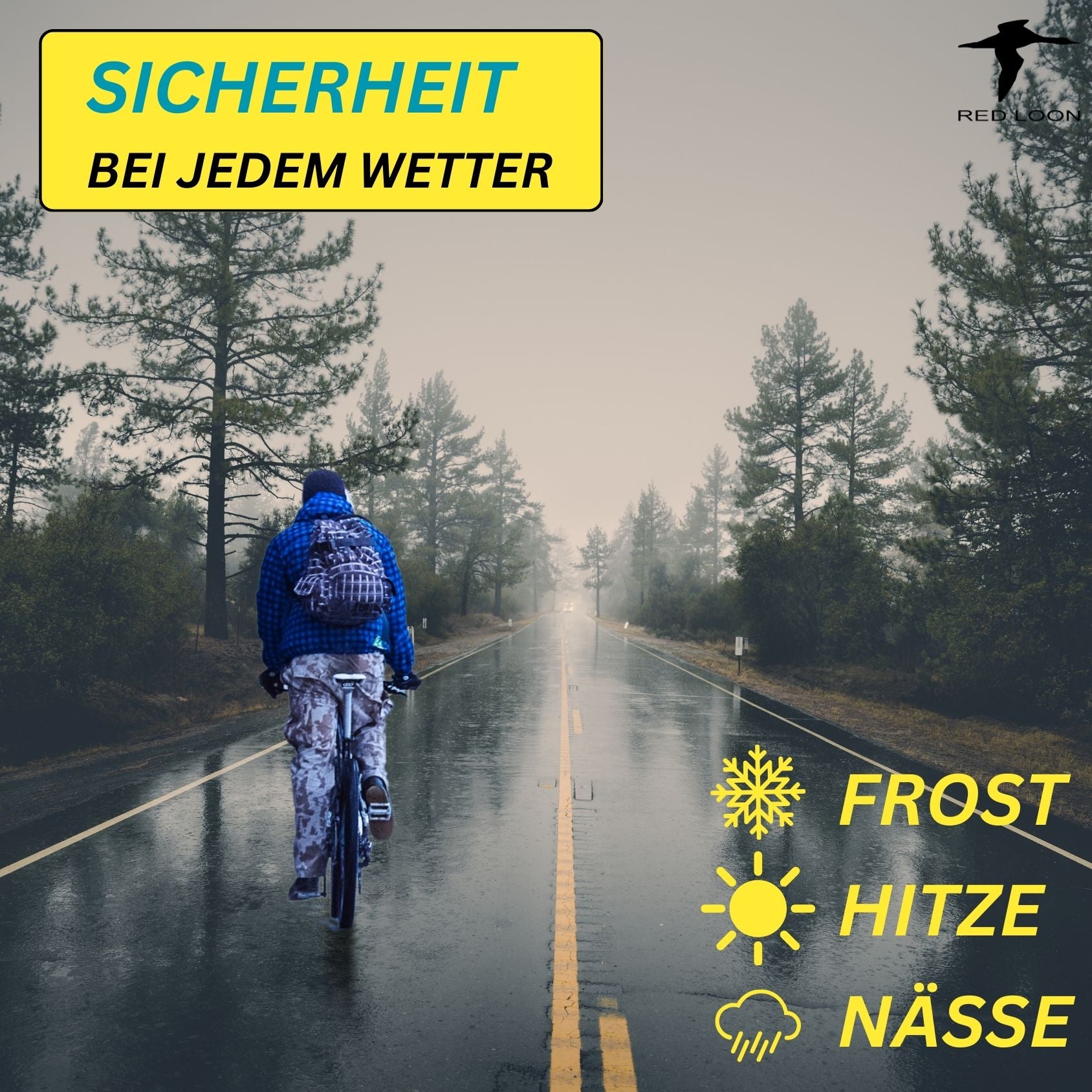 Bremsbeläge Bremsschuhe Bremsbacken - Red Loon 2 Paar - kompatibel mit Hydraulikbremse Felgenbremse Magura HS11 HS12 HS22 HS24 HS33 HS66 HSi - hohe Bremsleistung langlebige & passgenaue Bremsklötze