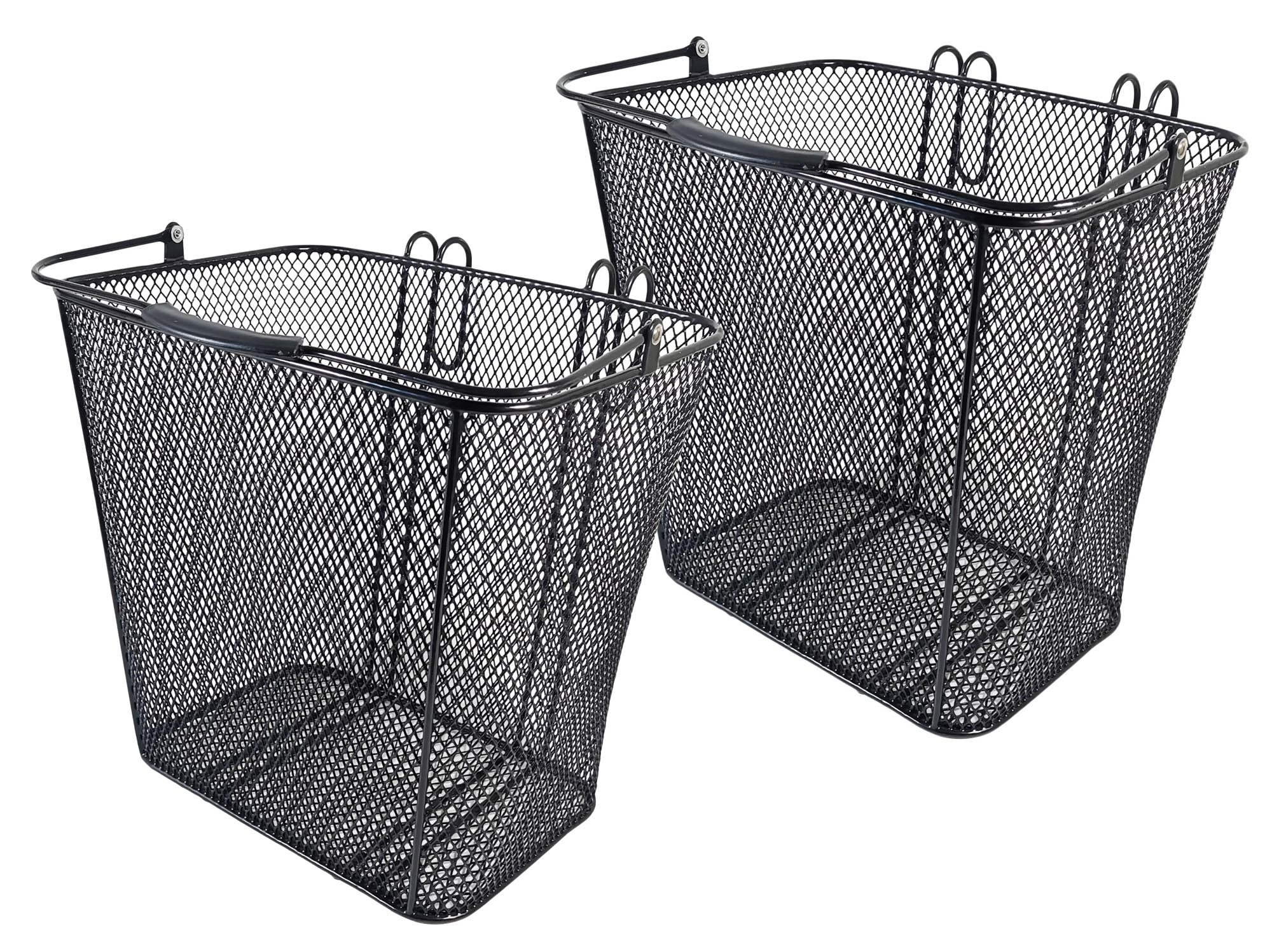 Fahrradkorb Gepäckträger Korb Seiten Hinten Metall Einkaufskorb 22 Ltr Red Loon