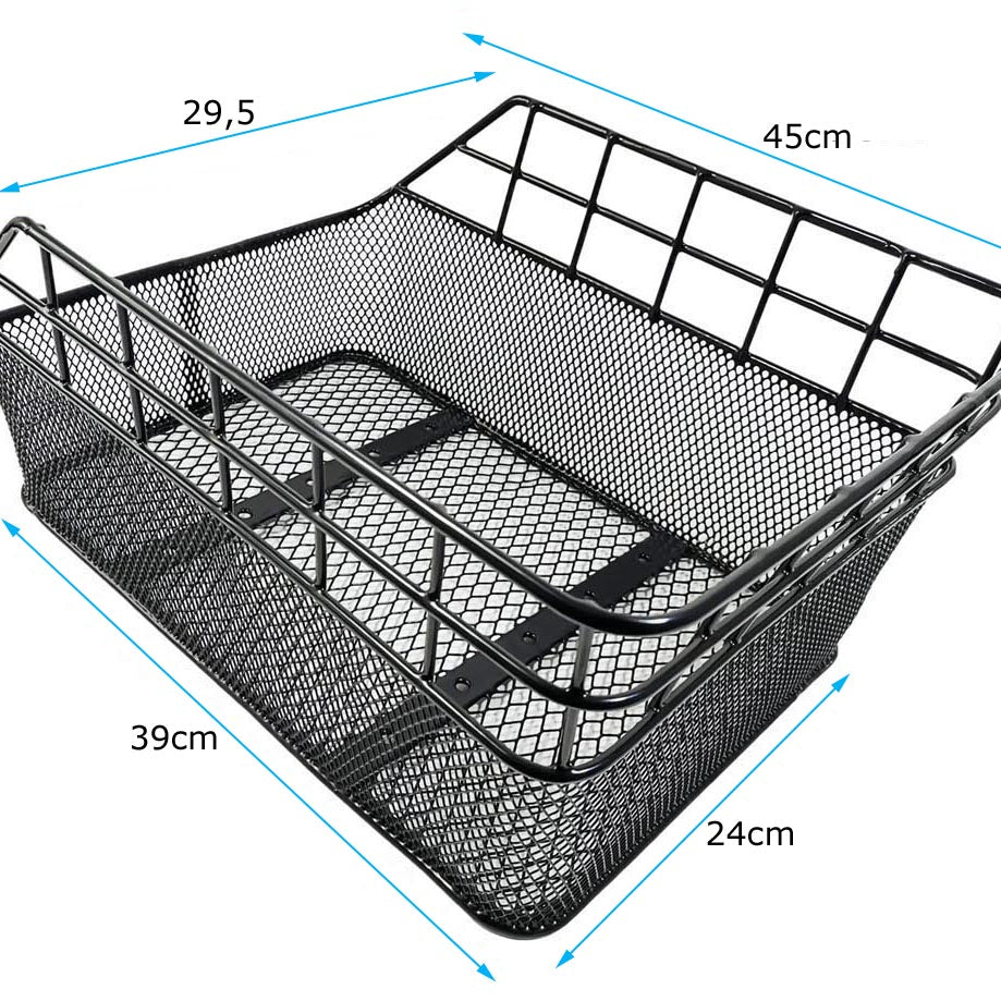 Fahrradkorb XXL Schultaschenkorb Einkaufskorb Gepäckträgerkorb 45x29,5x21 cm