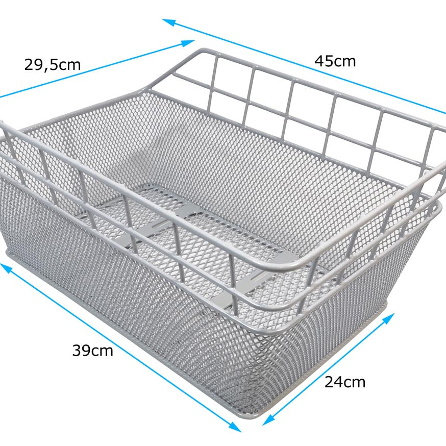 Fahrradkorb XXL Schultaschenkorb Einkaufskorb Gepäckträgerkorb 45x29,5x21 cm