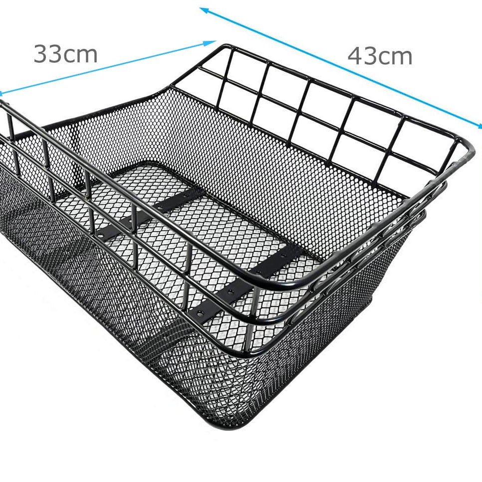 Fahrradkorb XXL Schultaschenkorb Einkaufskorb Gepäckträgerkorb Hinterradkorb 43 x 33 x 21 cm