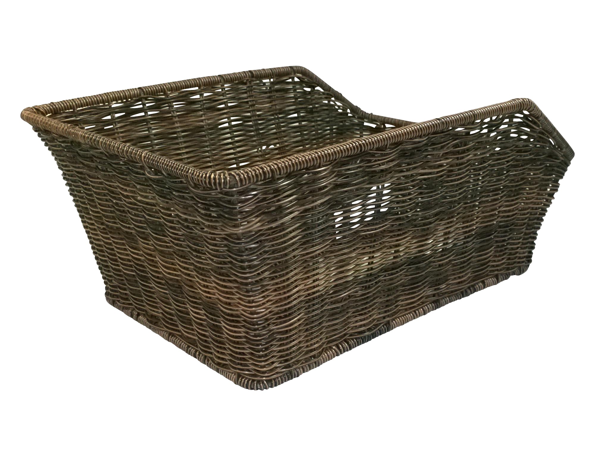 Fahrradkorb hinten Gepäckträgerkorb - Red Loon für Fahrrad Gepäckträger - Fahrrad Korb hinten im Rattanlook - Fahrradkorb hinten Schulranzen Taschenkorb