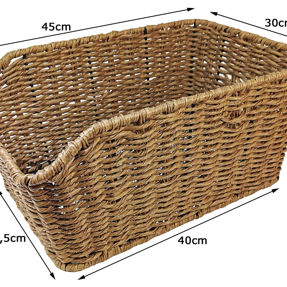 Red Loon Fahrradkorb XL Pro Rattanlook Seegras Gepäckträgerkorb Korb Schultaschen Taschenkorb