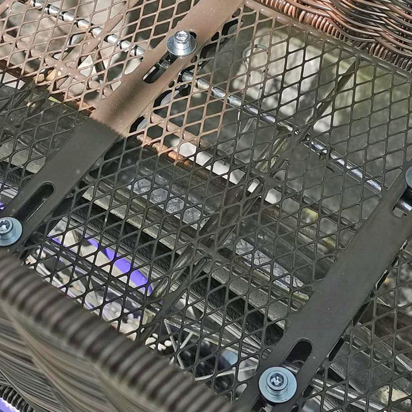 Red Loon Fahrradkorb XL Pro Rattanlook Seegras Gepäckträgerkorb Korb Schultaschen Taschenkorb