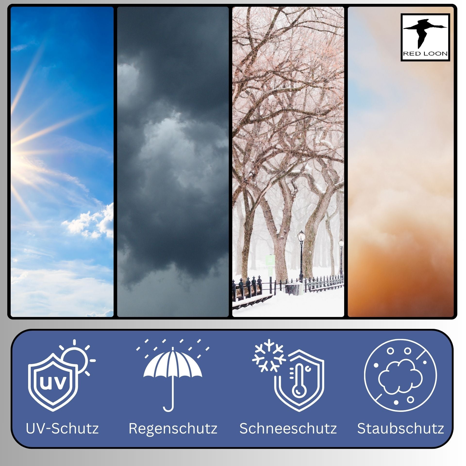 Red Loon universal Fahrradplane Fahrrad Abdeckung Schutzhülle Cycle Cover Fahrradhülle wasserdicht