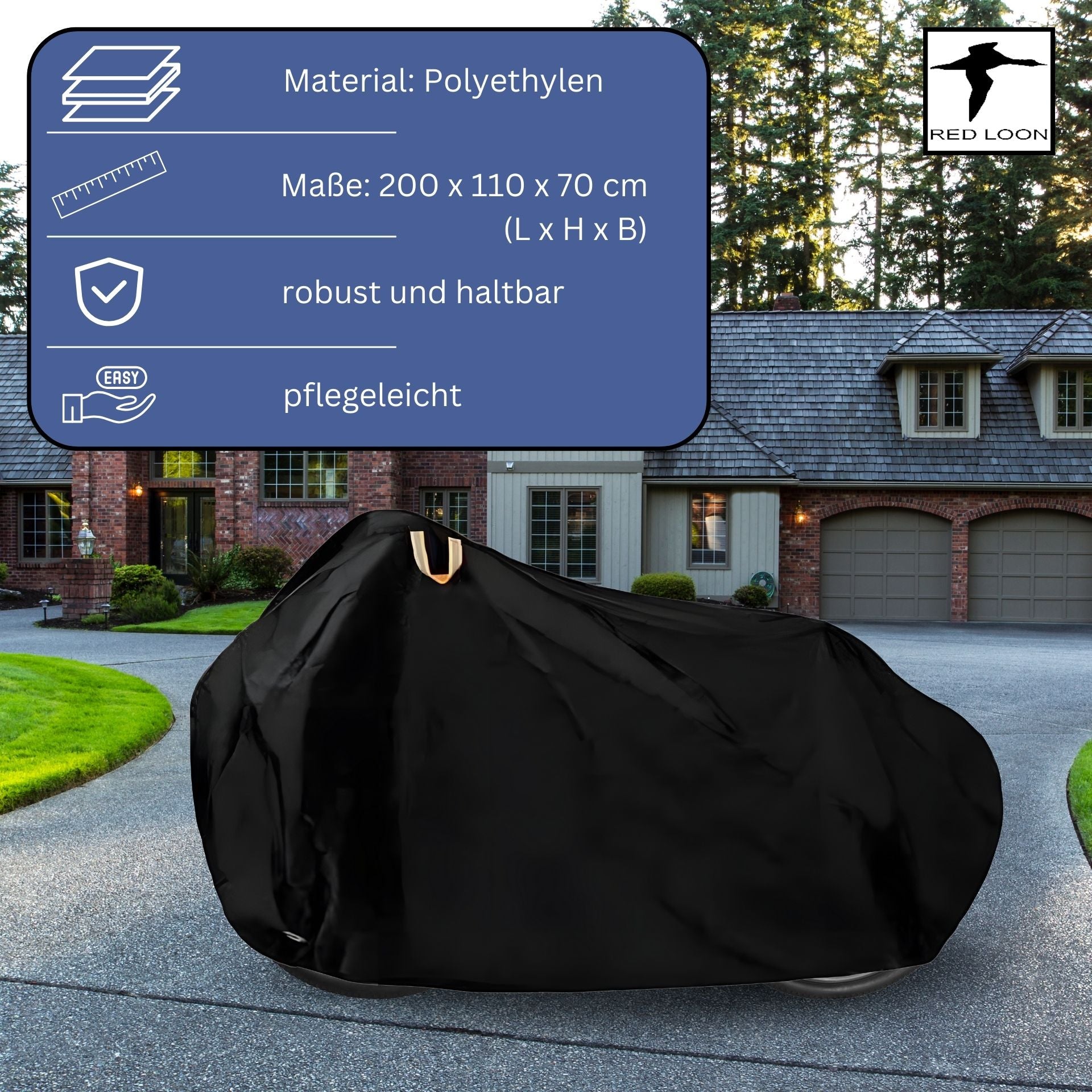 Red Loon universal Fahrradplane Fahrrad Abdeckung Schutzhülle Cycle Cover Fahrradhülle wasserdicht