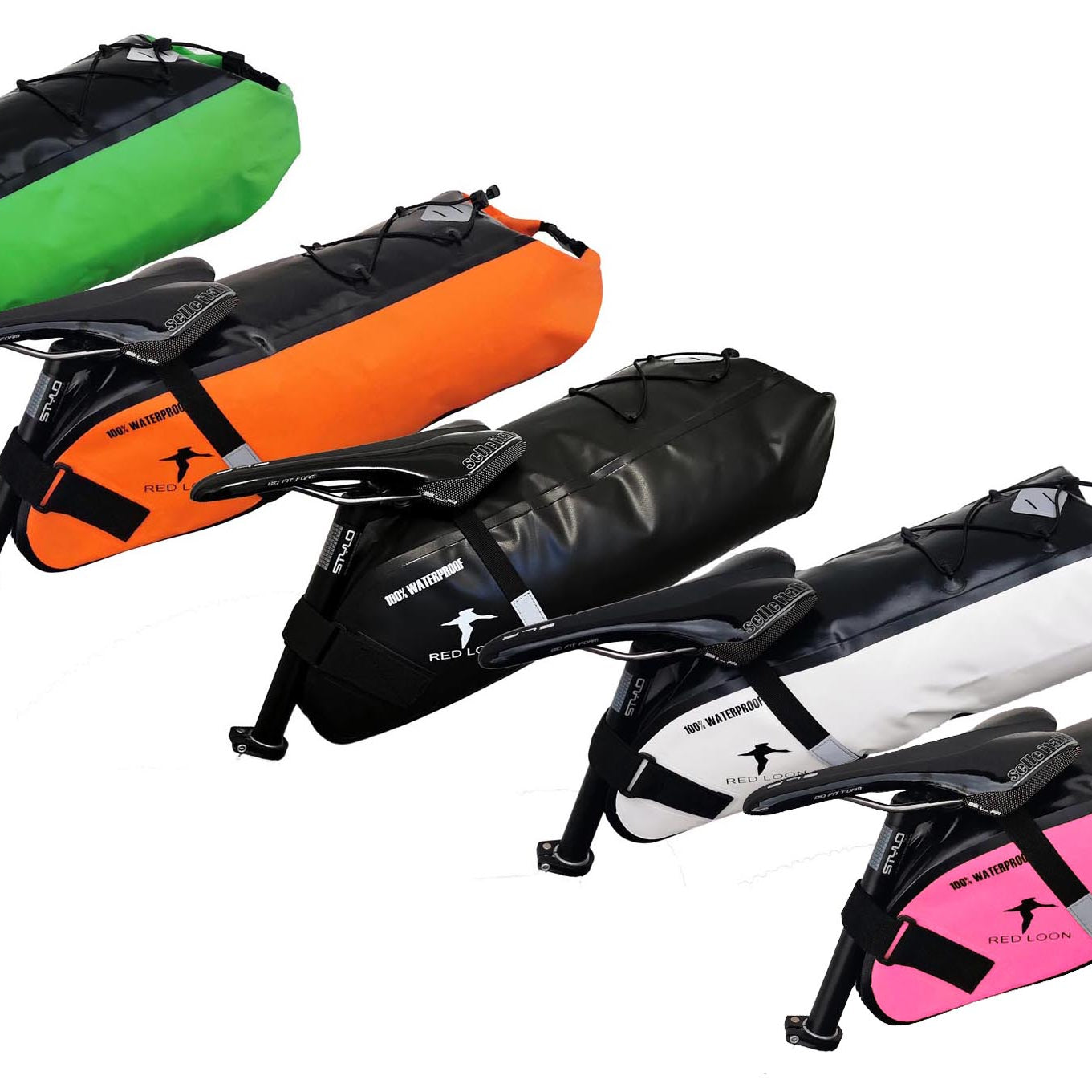 Satteltasche Red Loon Backloader 15Ltr wasserdicht Fahrradtasche Bikepacking Packtasche