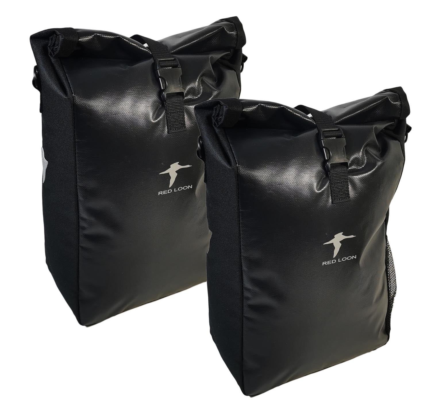 2x Fahrradtasche Red Loon Packtasche Gepäckträgertasche Gepäcktasche schwarz