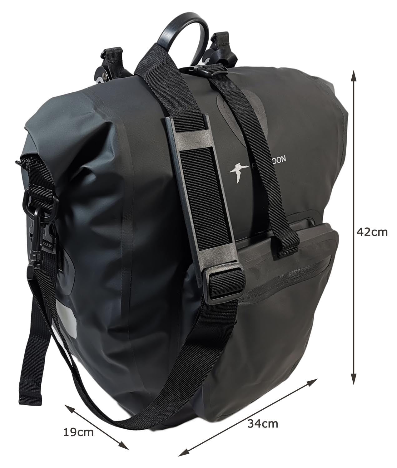 Fahrradtasche Red Loon Plus Packtasche schwarz Gepäckträgertasche Gepäcktasche