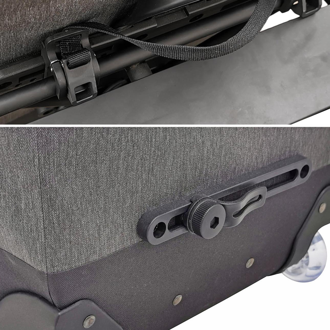 Red Loon Packtasche & Trolley 28 Ltr Gepäckträgertasche Fahrradtasche mit Teleskopgriff wasserdicht