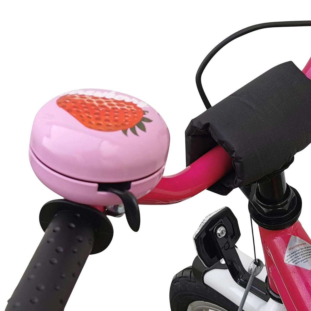 Fahrradklingel XXL Ding Dong Erdbeer 80mm Fahrrad Klingel Glocke Fahrradglocke