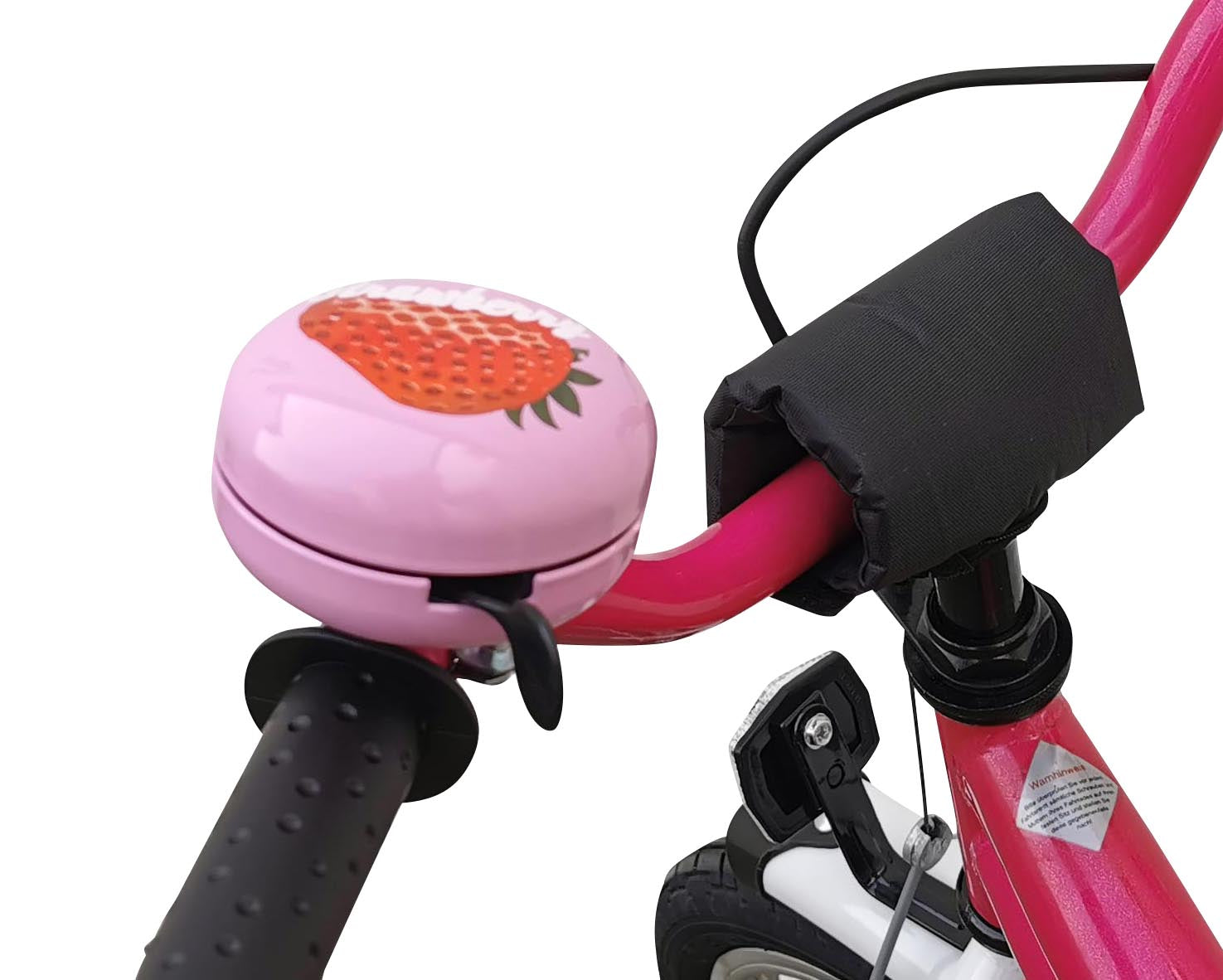 Fahrradklingel XXL Ding Dong Erdbeer 80mm Fahrrad Klingel Glocke Fahrradglocke