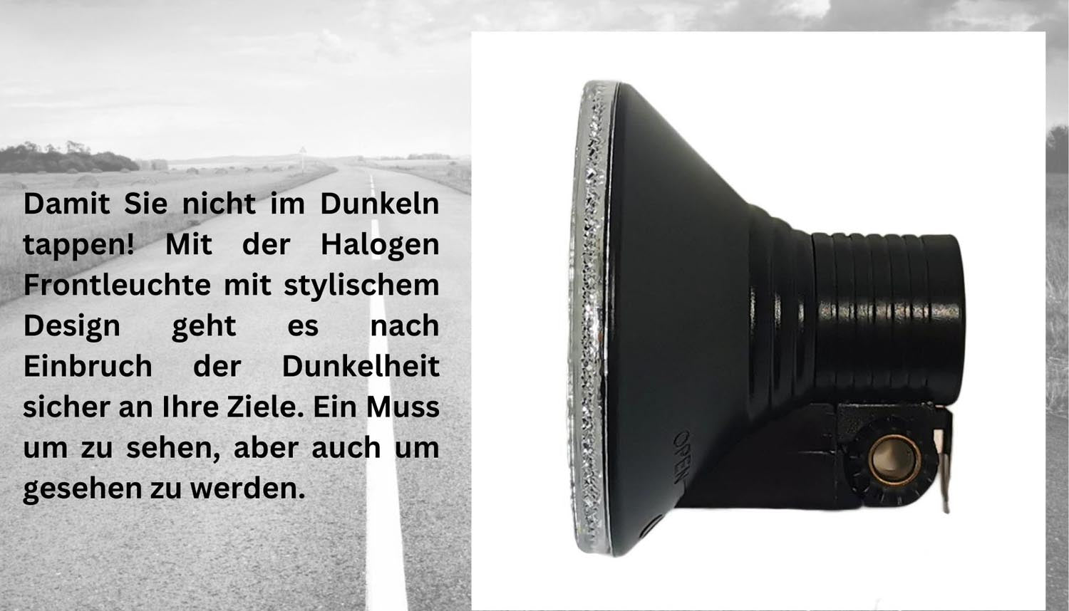 Fahrrad Halogen Scheinwerfer Front Licht Lampe Beleuchtung Halogen 10 Lux für Seitendynamo StVZO Red Loon