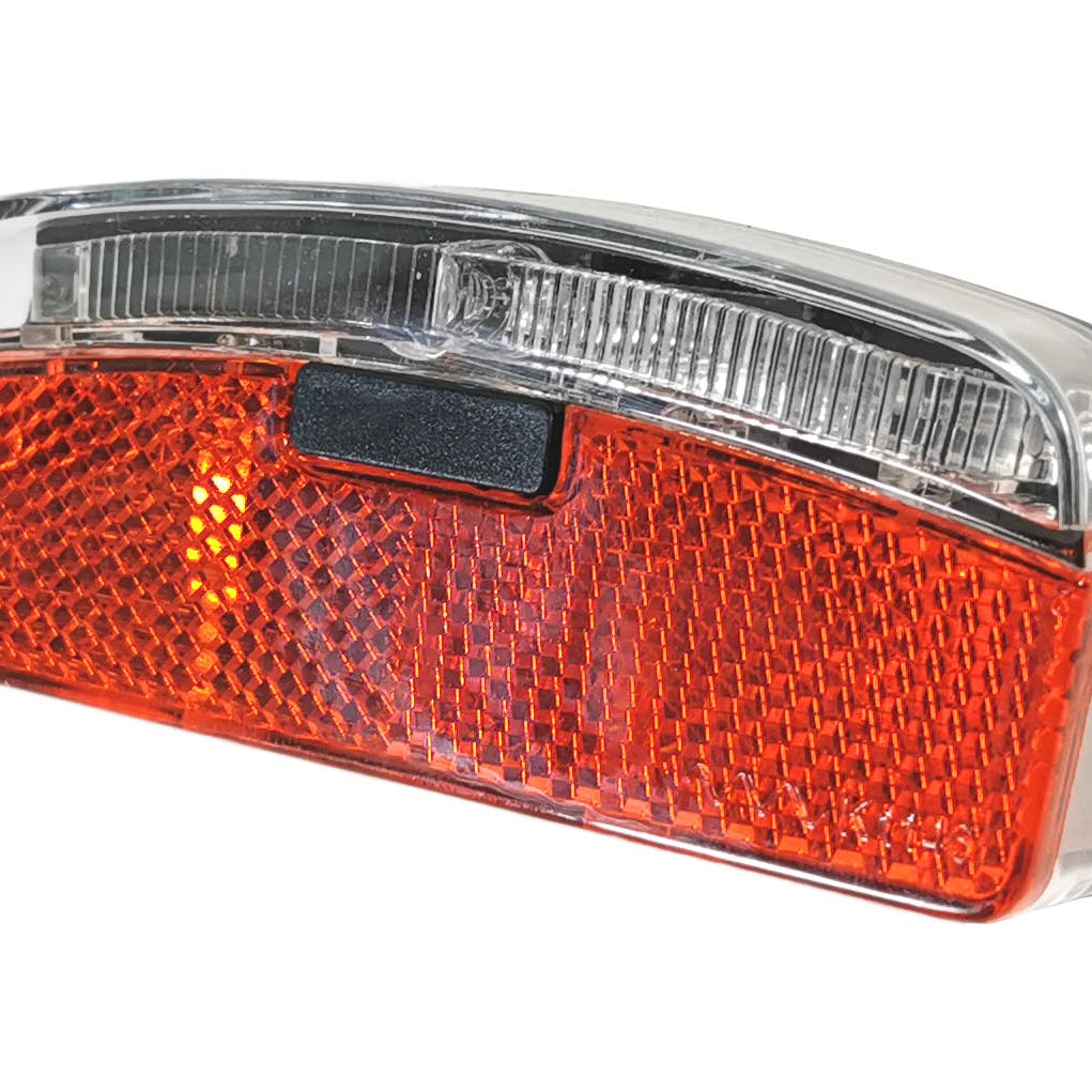 led fahrradbeleuchtung für seitendynamo Fahrrad LED Rücklicht für Gepäckträger inkl Reflektor Dynamo 80mm StVZ – Redloonbike24 by vonderpalette