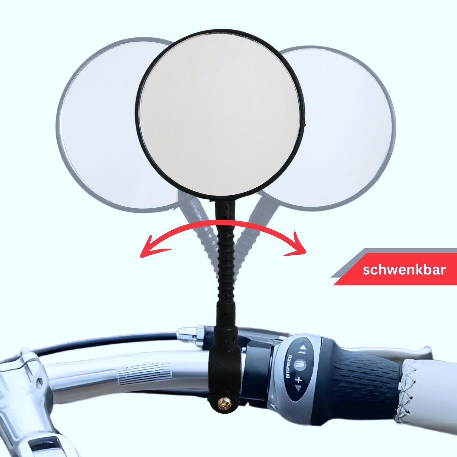 Red Loon Kinder Fahrradspiegel für Lenker - Rückspiegel Fahrrad Fahrradrückspiegel Kinderfahrrad - Lenkerspiegel Fahrrad Spiegel Rückspiegel - rechts & links - Kinderrad Roller Lauflernrad Dreirad