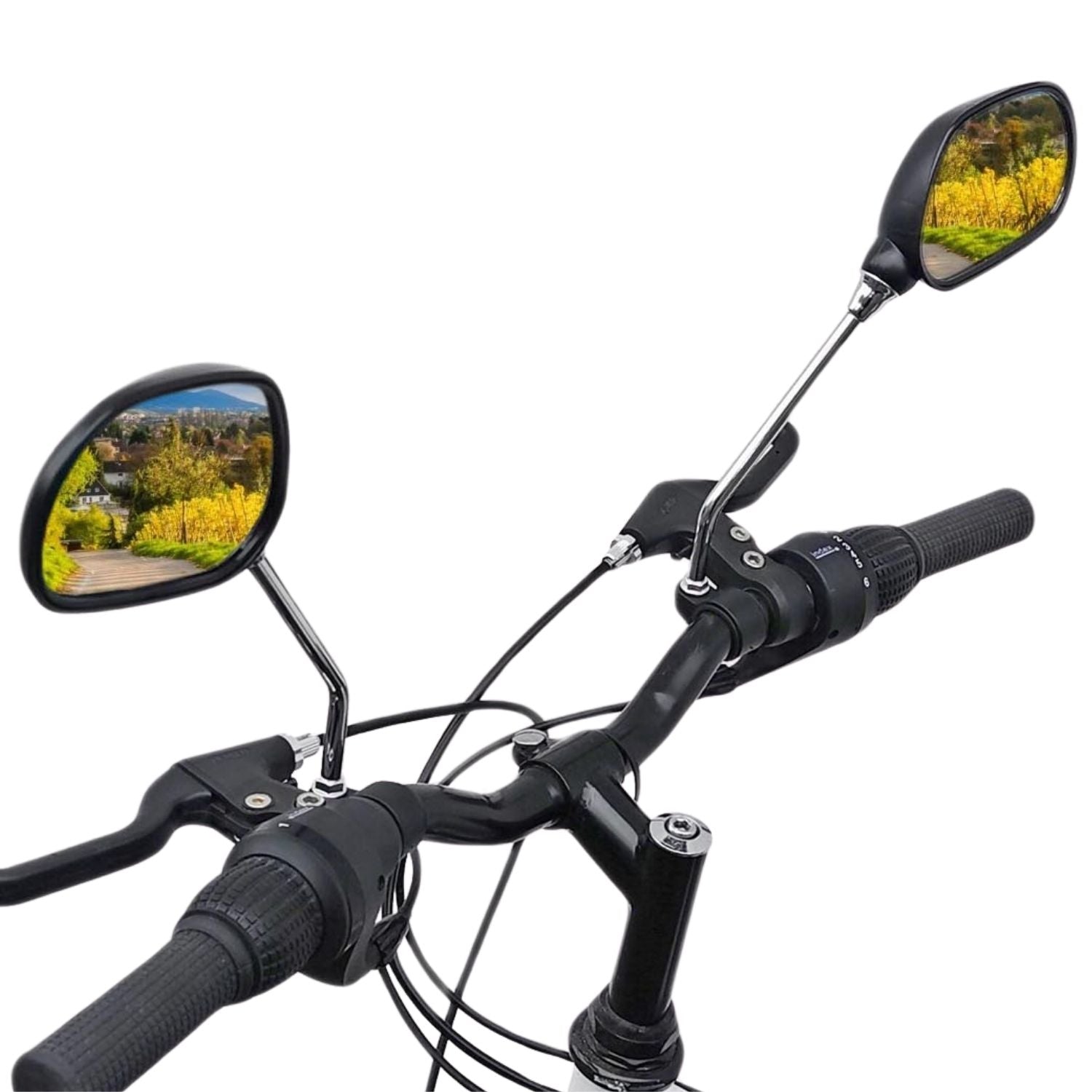 Red Loon Fahrradspiegel für Lenker - rechts & links - Rückspiegel Fahrrad Fahrradrückspiegel E Bike - Lenkerspiegel Fahrrad Spiegel Rückspiegel - 360° drehbar - für Fahrrad Rennrad Mountainbikes usw