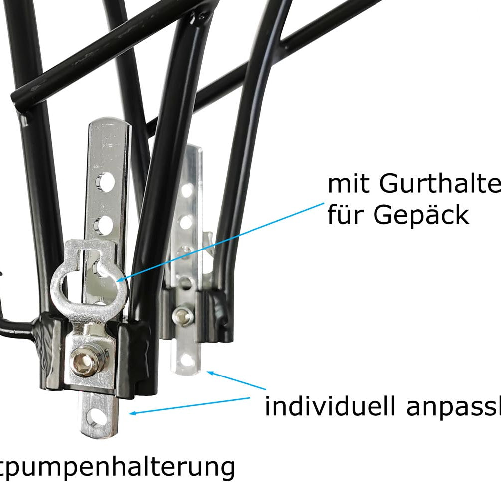 Red Loon Fahrrad Gepäckträger hinten - Fahrradgepäckträger mit Federklappe - Aluminiumlegierung - Rad Gepäckträger passend für 24-28" verstellbar - Tragkraft bis 25kg