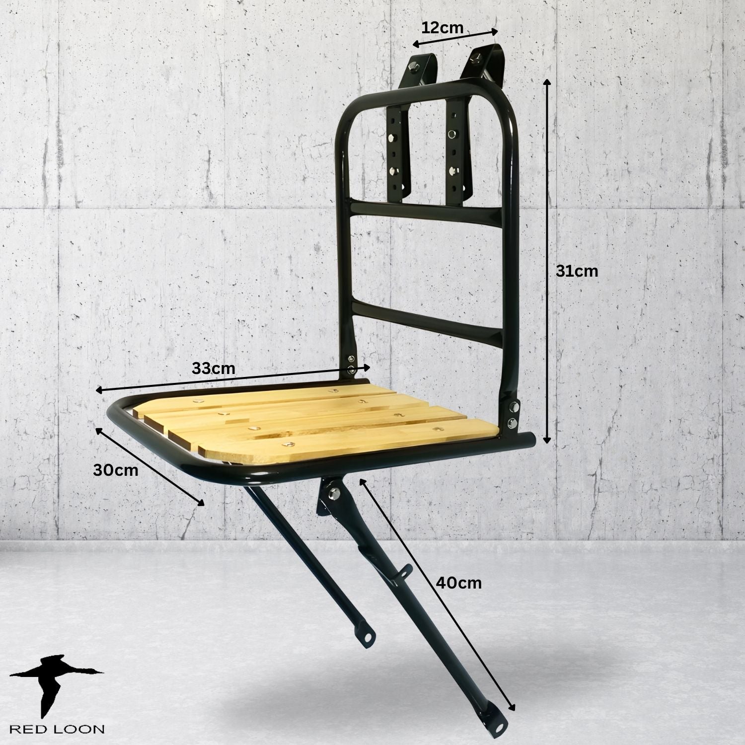 Frontgepäckträger Stahl/Holz Front Loader Gepäckträger vorne für Hollandrad