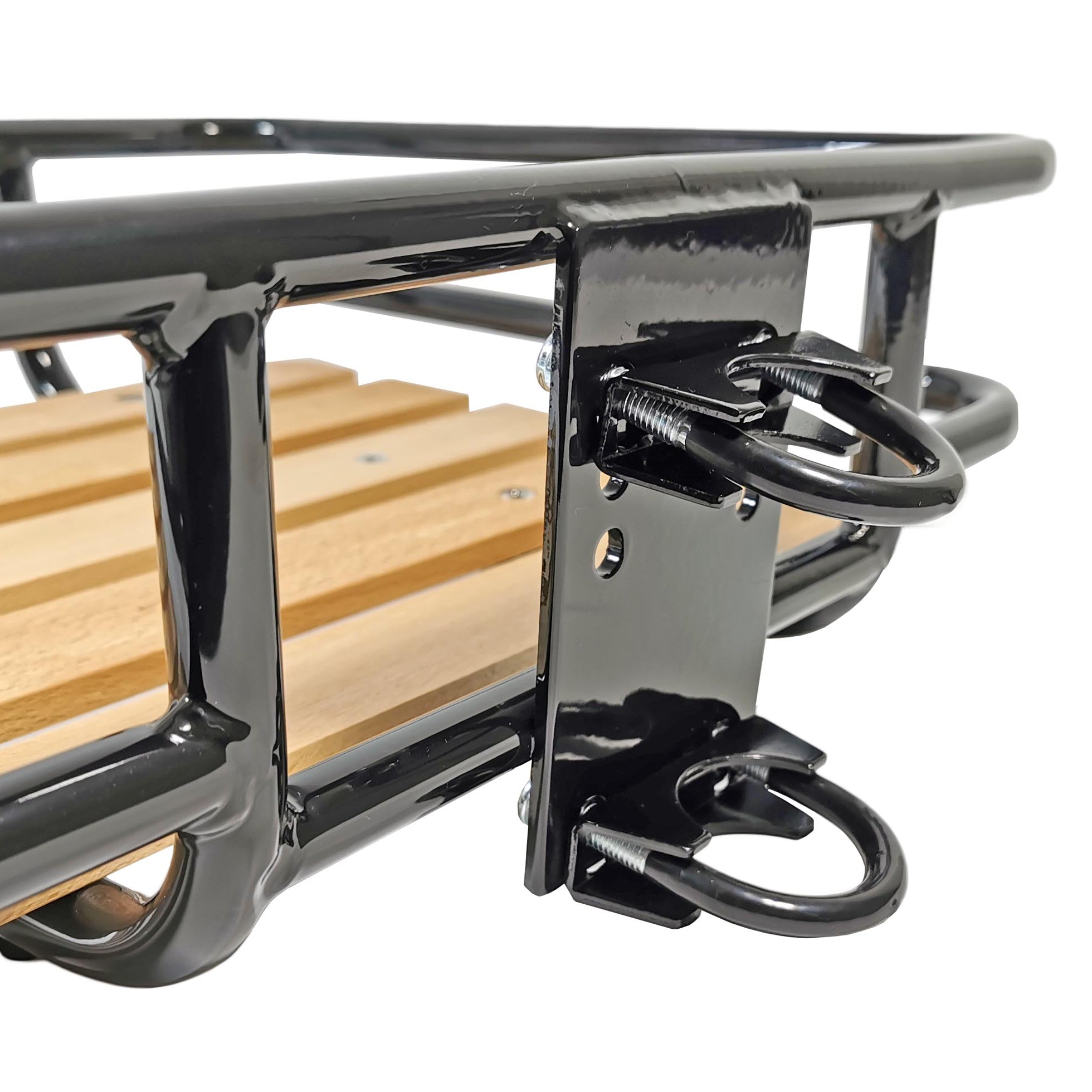 Frontgepäckträger Stahl/Holz Front Loader Gepäckträger vorne Holz Auflage