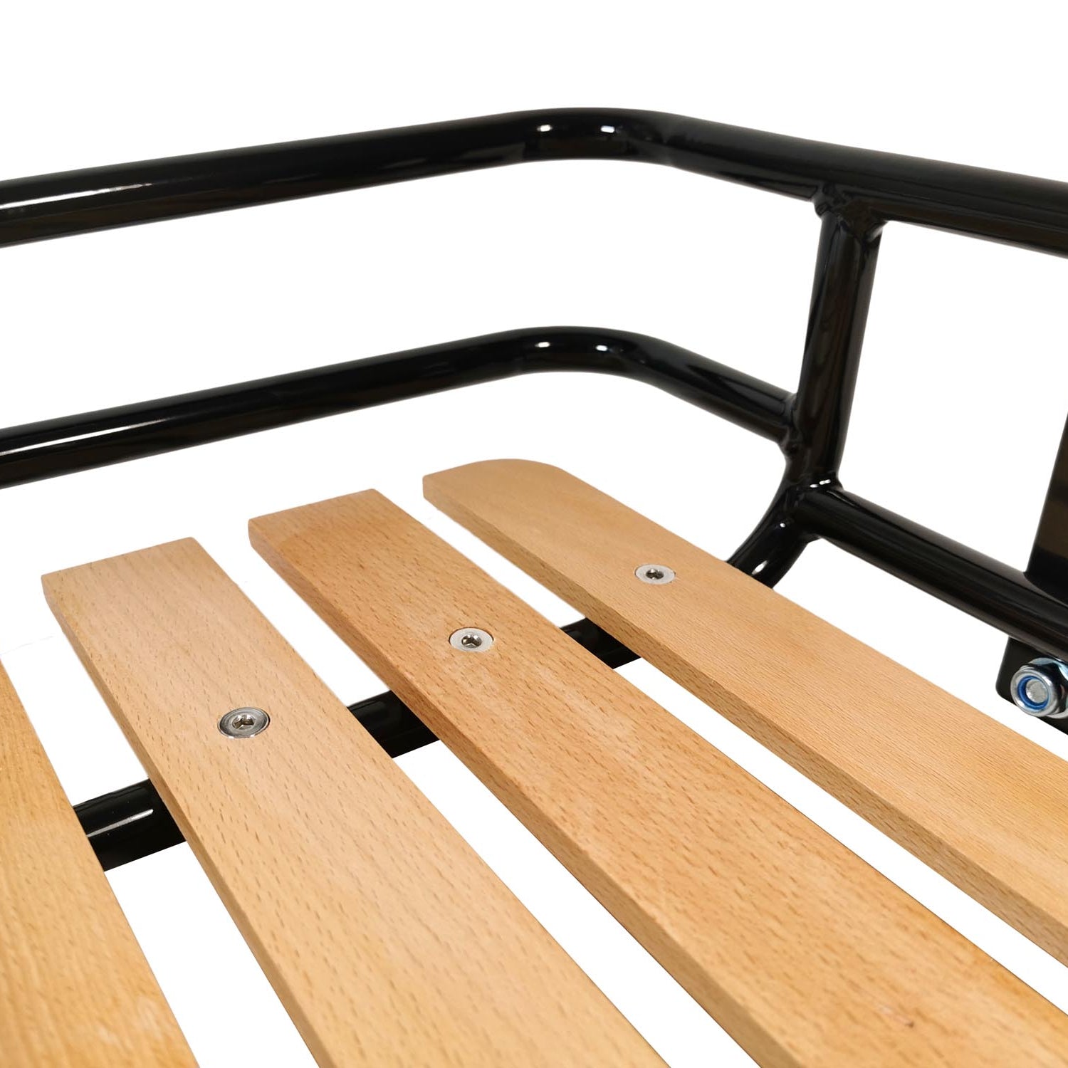 Frontgepäckträger Stahl/Holz Front Loader Gepäckträger vorne Holz Auflage