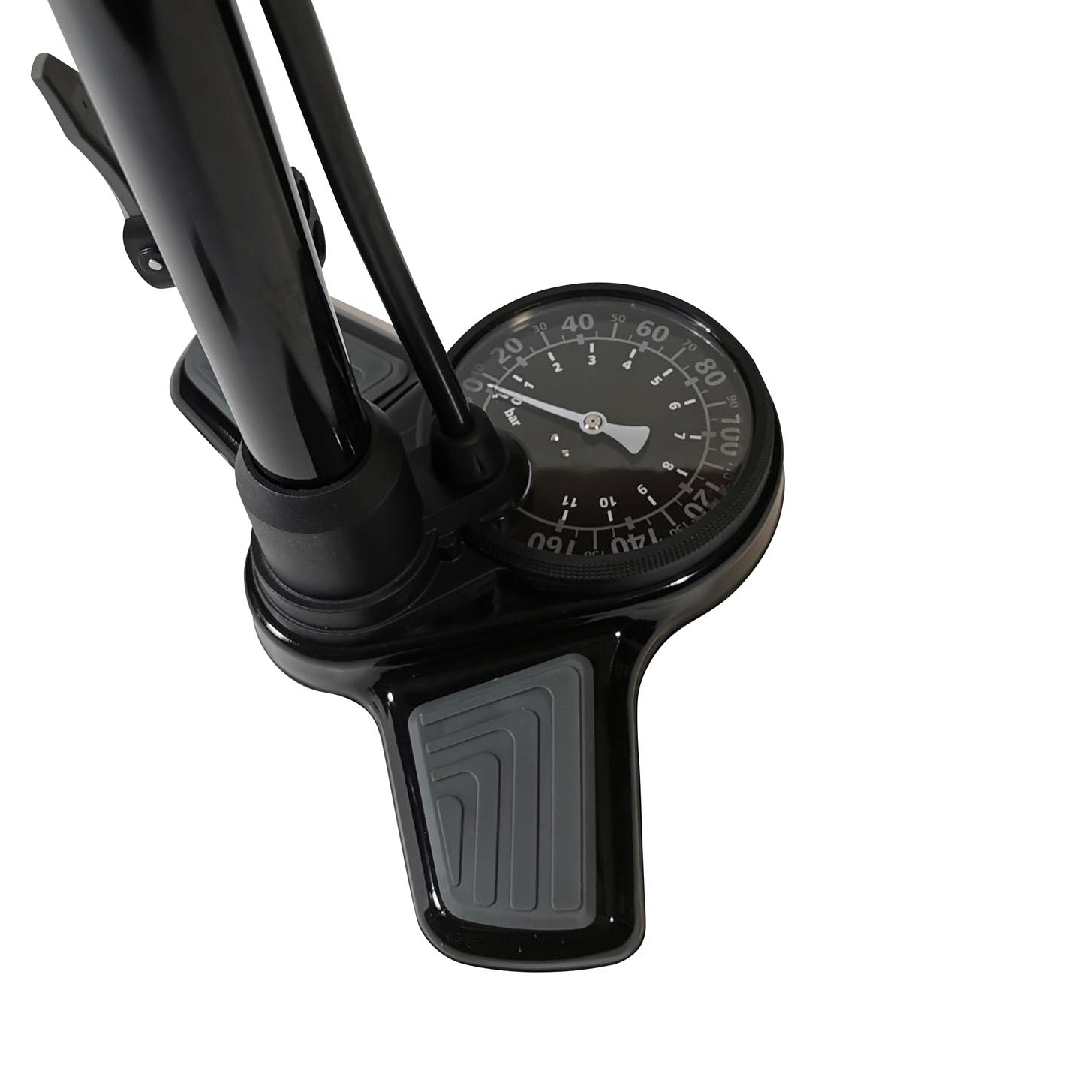 Standpumpe Red Loon Luftpumpe Hochdruck Metall Fahrradpumpe 11 bar Manometer alle Ventile