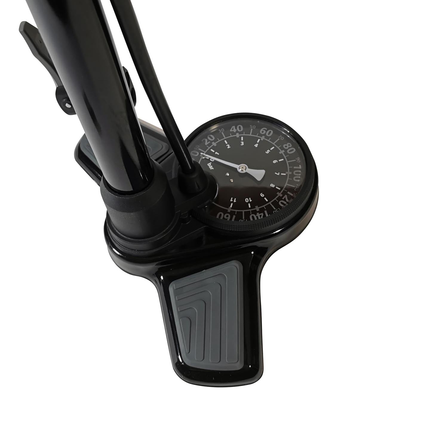 Standpumpe Red Loon Luftpumpe Hochdruck Metall Fahrradpumpe 11 bar Manometer alle Ventile